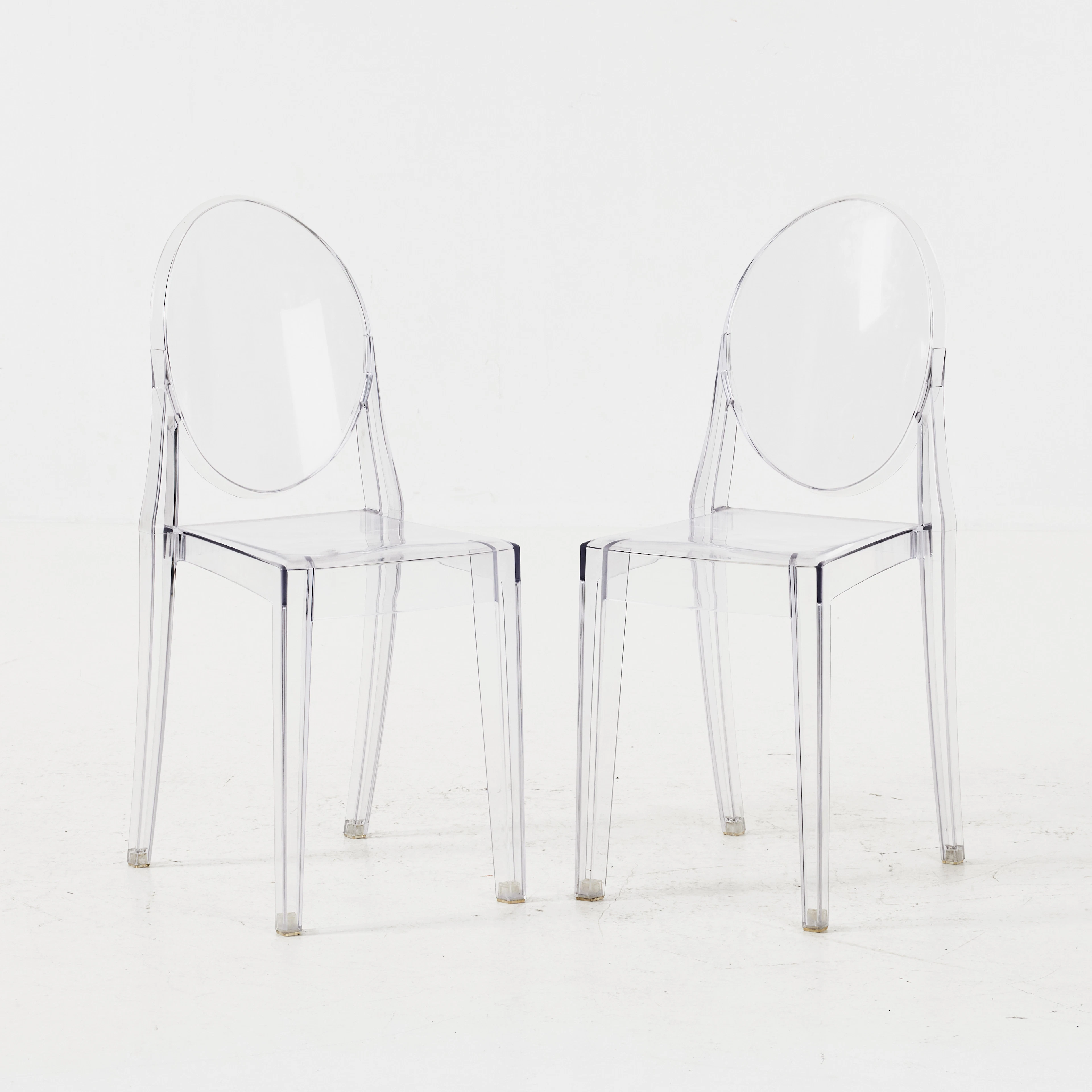 PHILLIPE STARCK. Stolar, "Victoria Ghost", ett par, plast, 2000-tal.