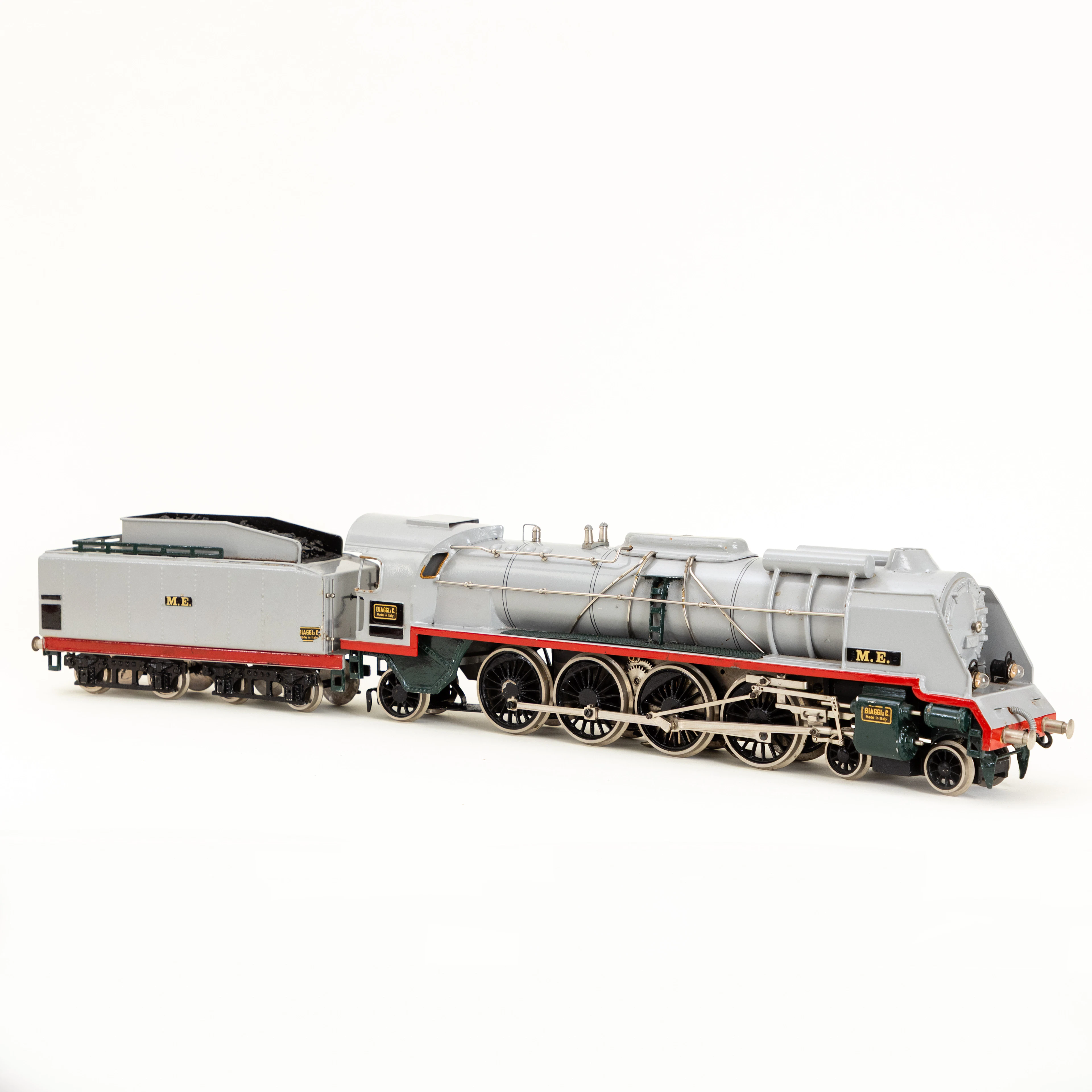 Biaggi & C, Schlepptenderlokomotive, Spur 0, Italien.