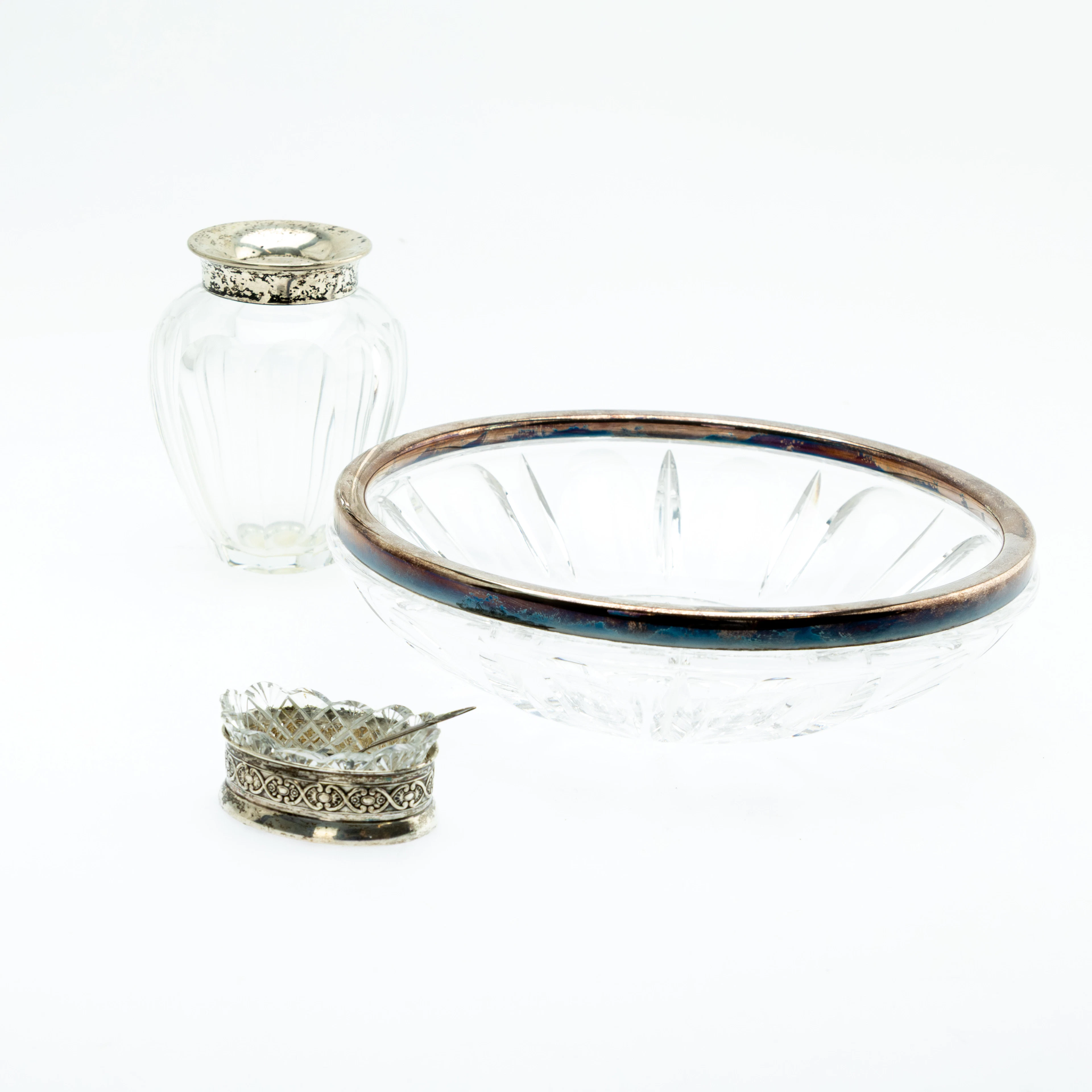 Kleine Sammlung, Silber und Kristallglas, Hermann Bauer, Schwäbisch