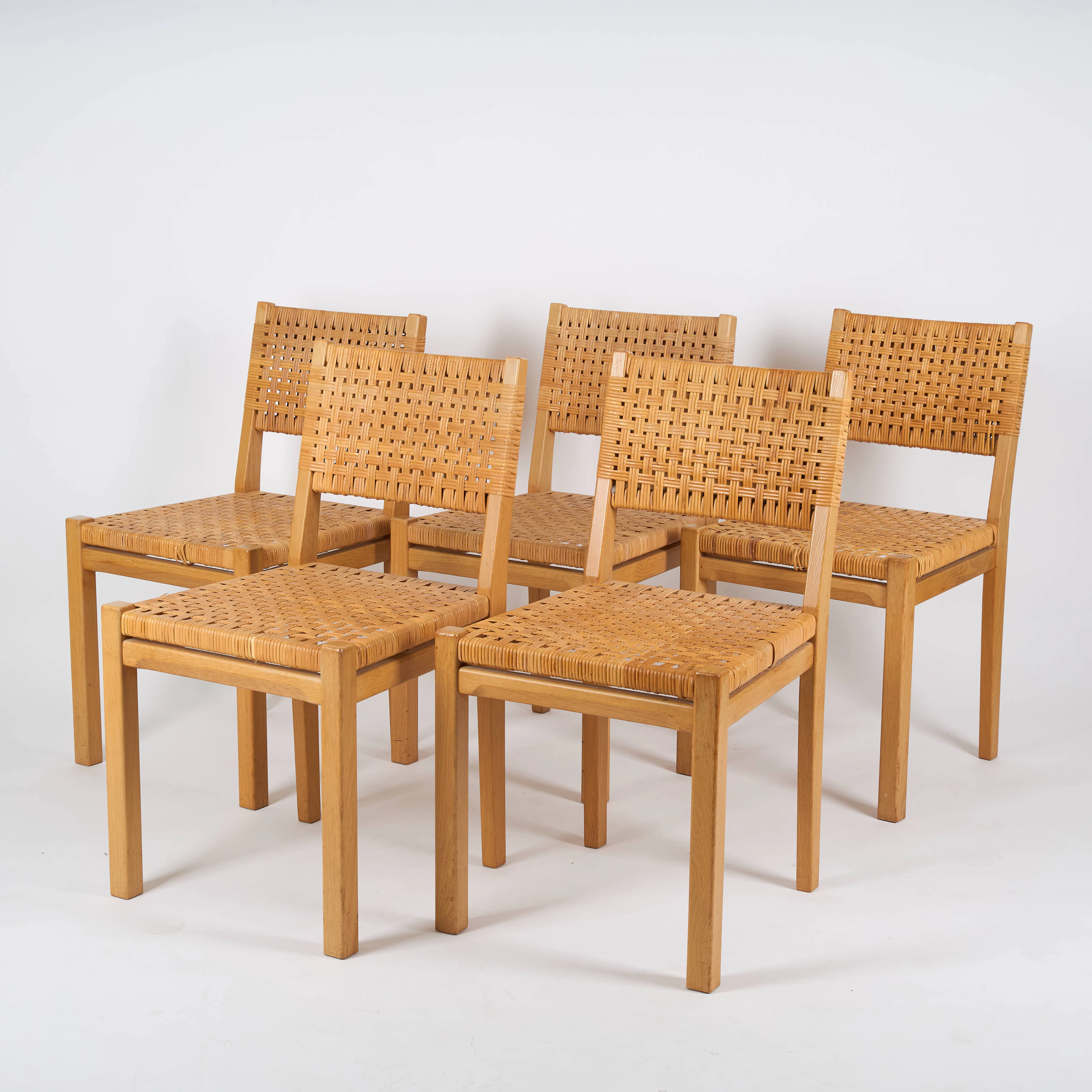 AINO AALTO. STOLAR, 5 st, modell 615, formgiven 1938, Artek Finland