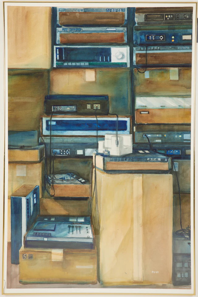 ROLAND GUSTAVSSON (1910-2003), "Du får 600 för din gamla...", stilleben
