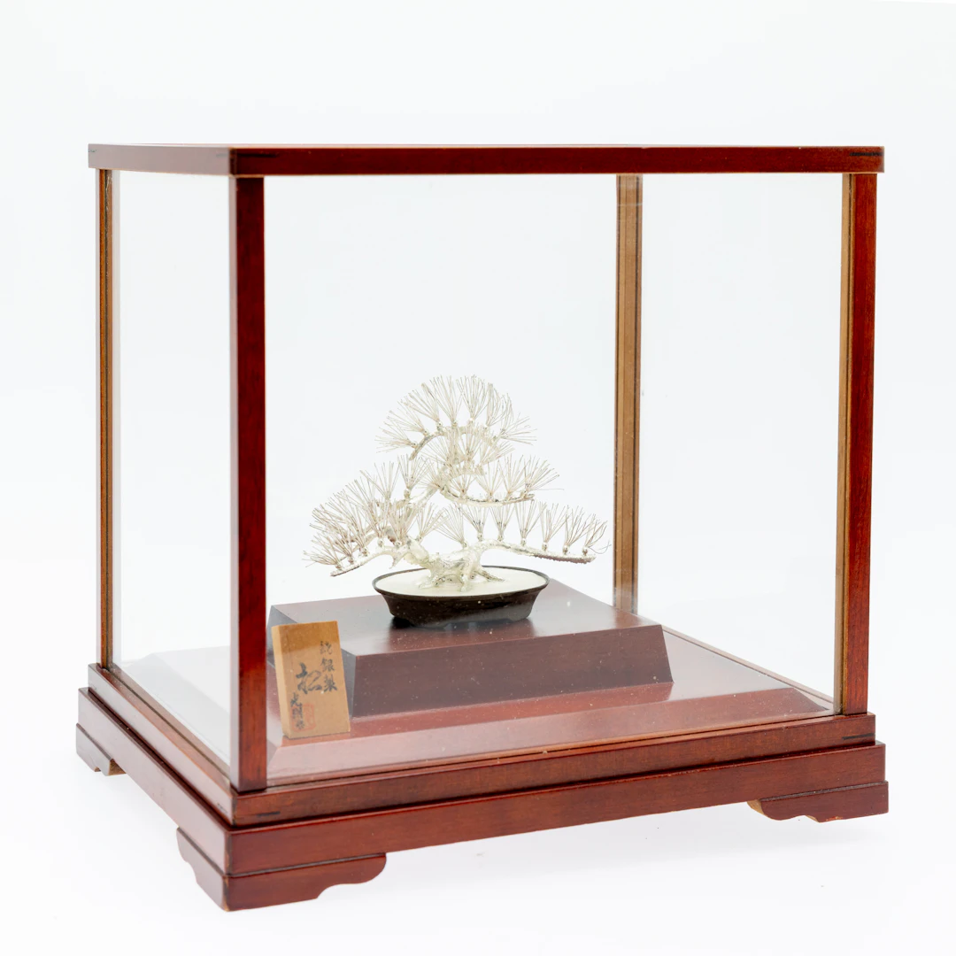 Silber Bonsai „Kiefer“, Japan, 1986.
