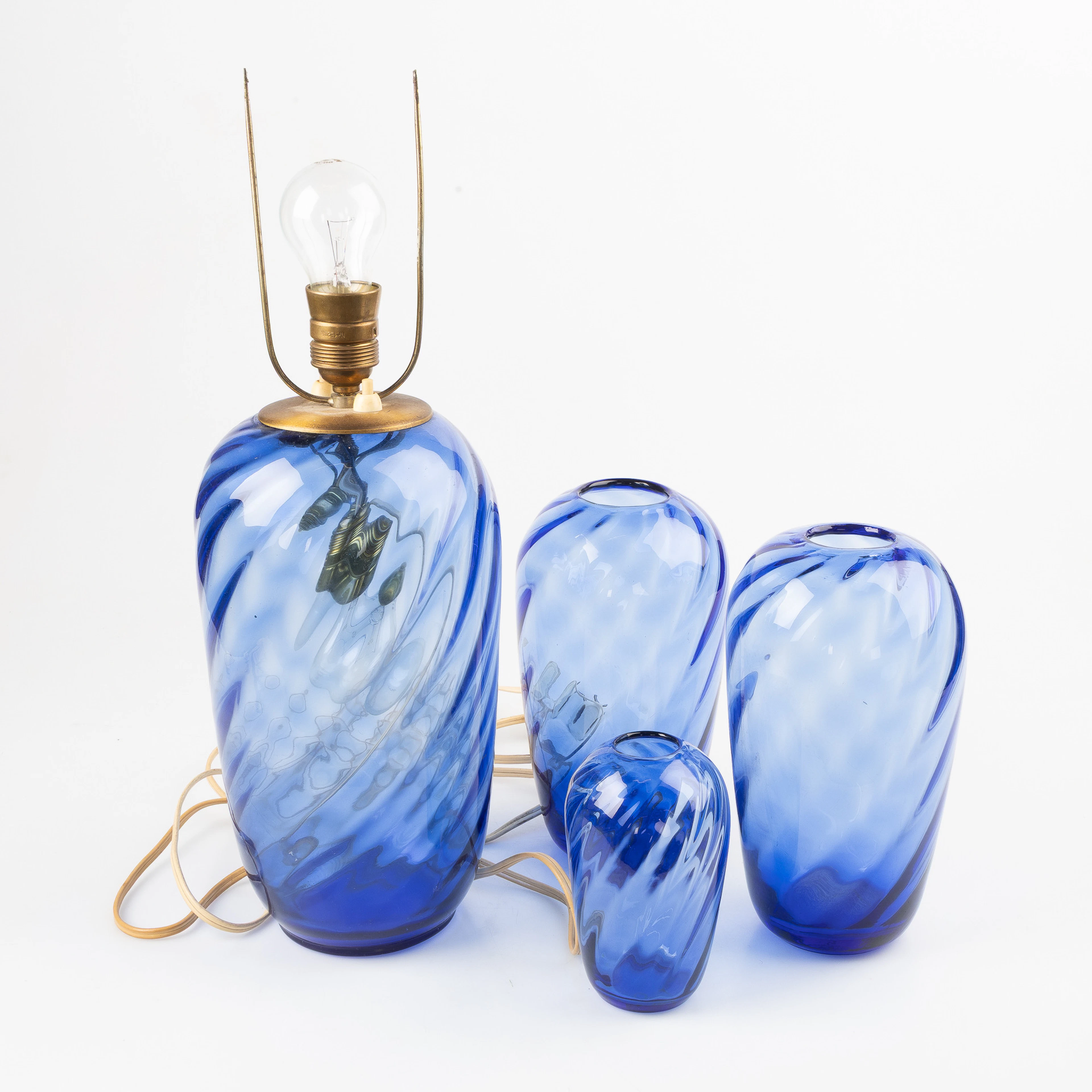 BORDSLAMPA & VASER, glas, "E3063", Reijmyre.