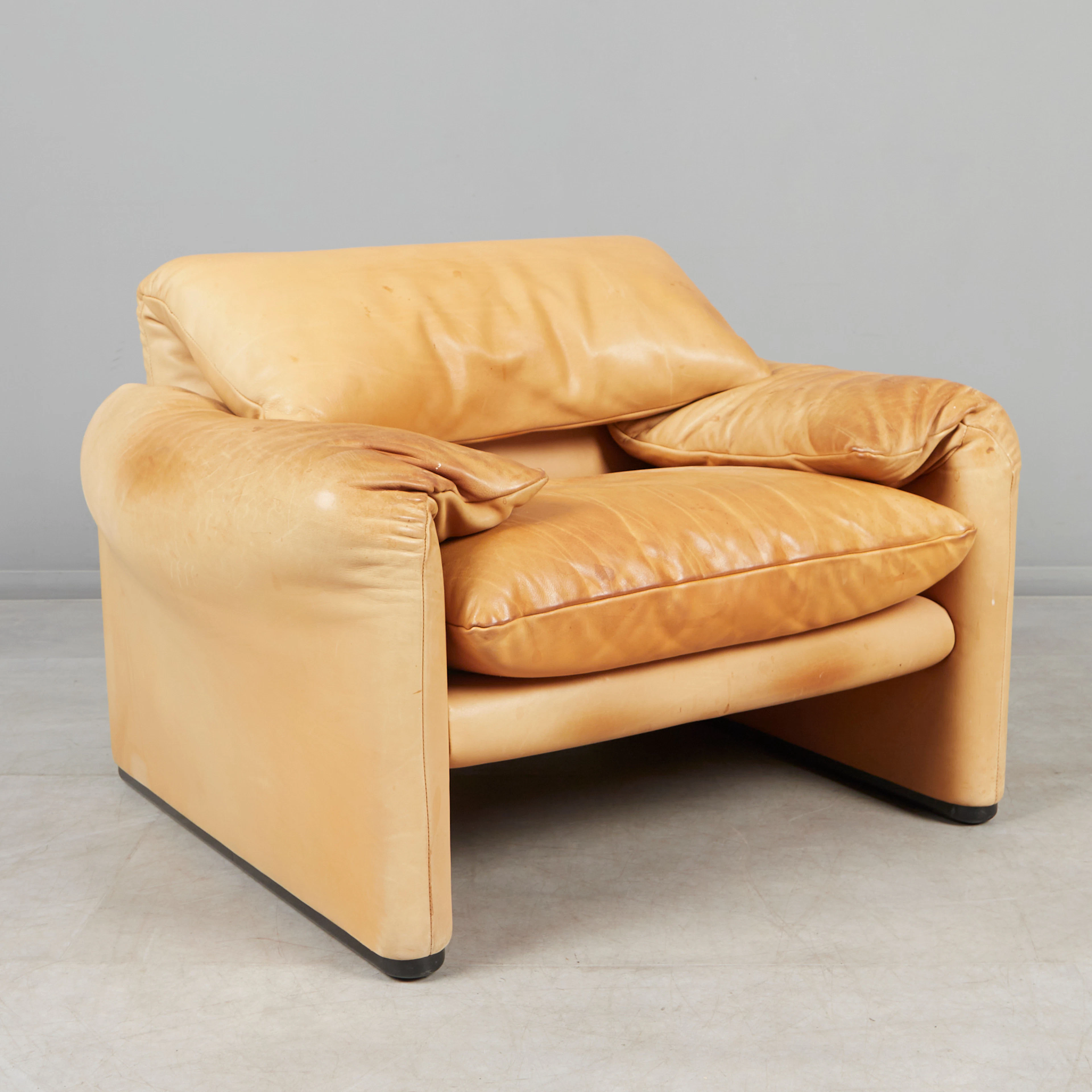VICO MAGISTRETTI. Cassina. Sessel / Lounge Chair, Modell 'Maralunga'