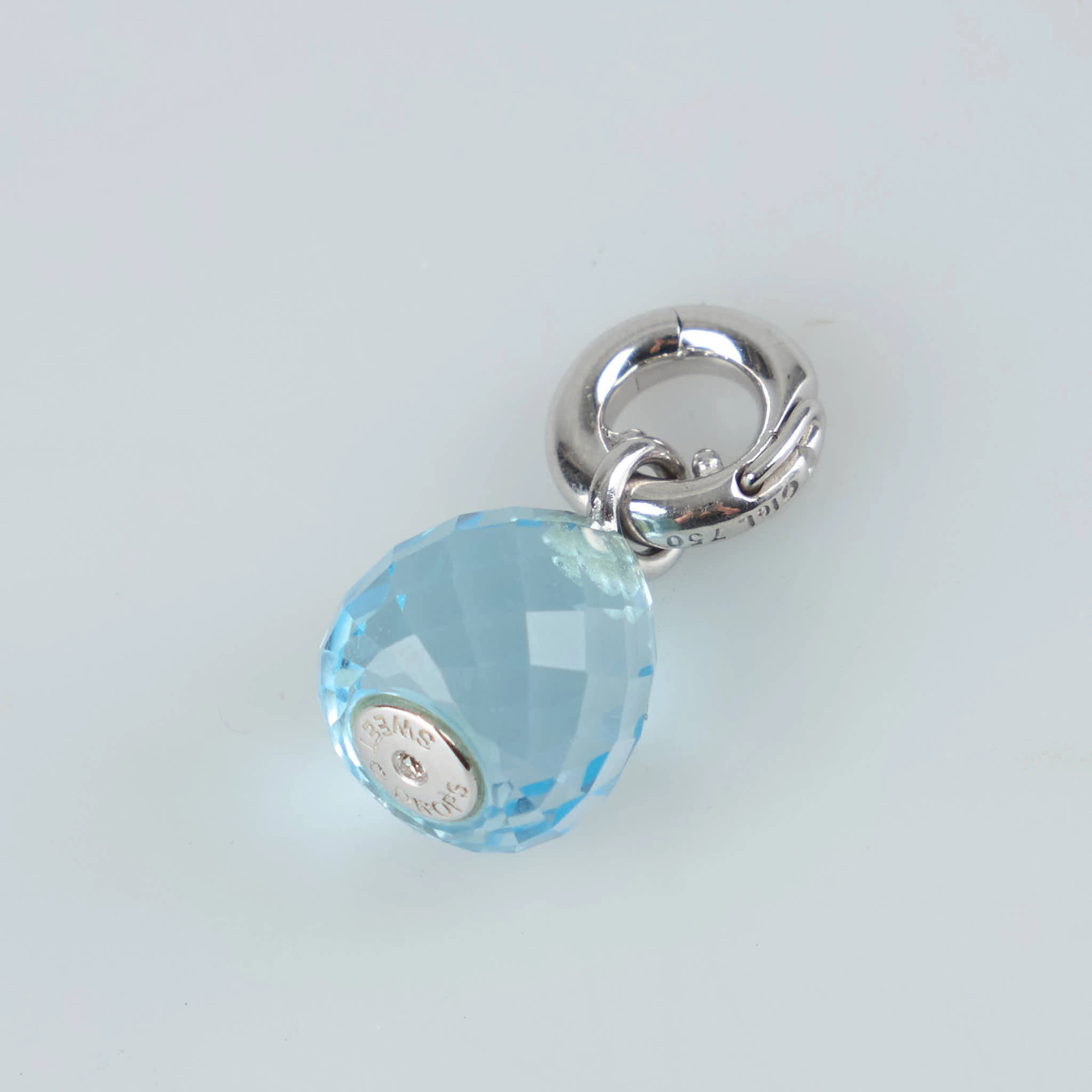 CHARLOTTE LYNGGAARD, Berlock, "Sweet drops", 18K vitguld, briolettslipad
