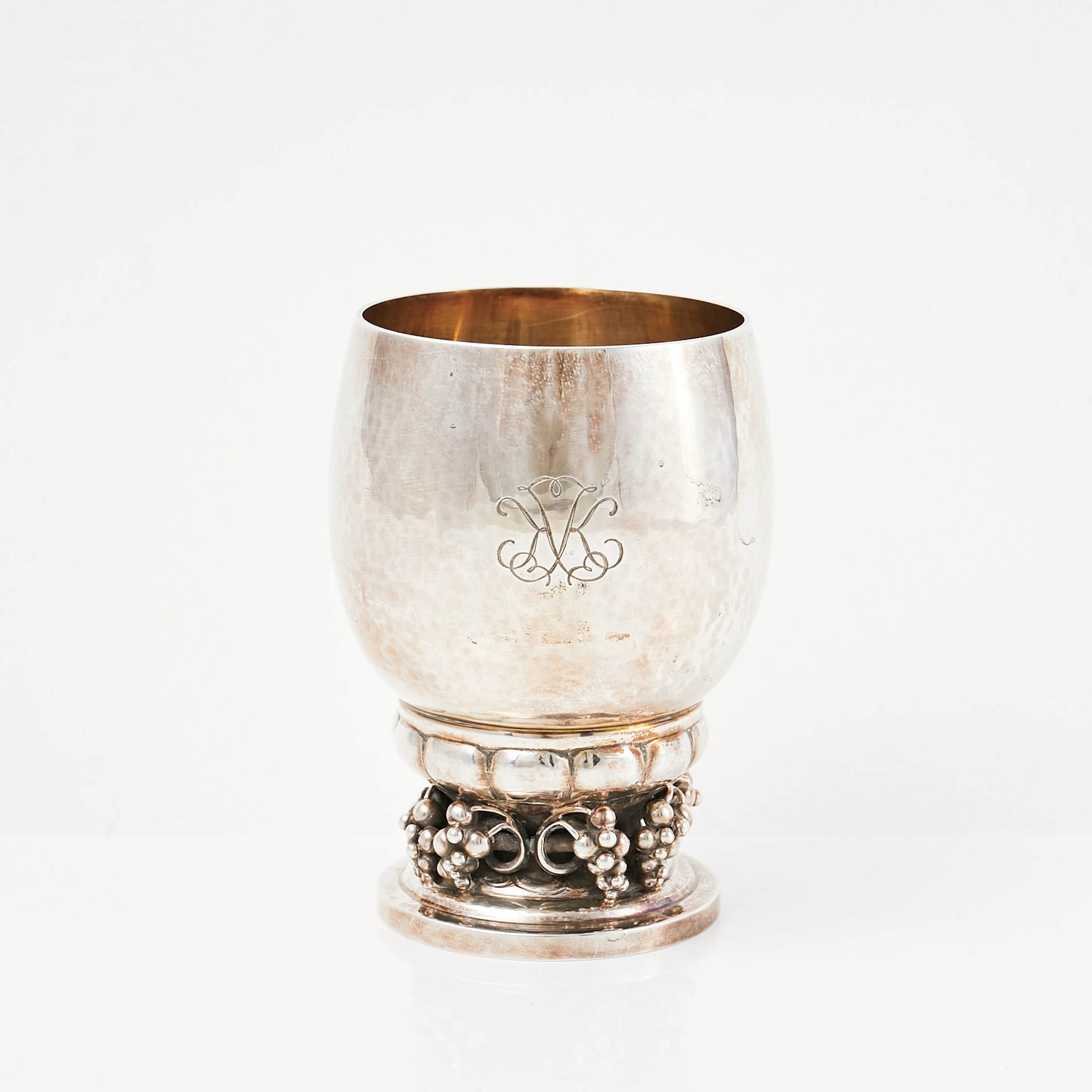 GEORG JENSEN, VINKOPP, sterling, modell 296 A, efter 1945, Danmark.