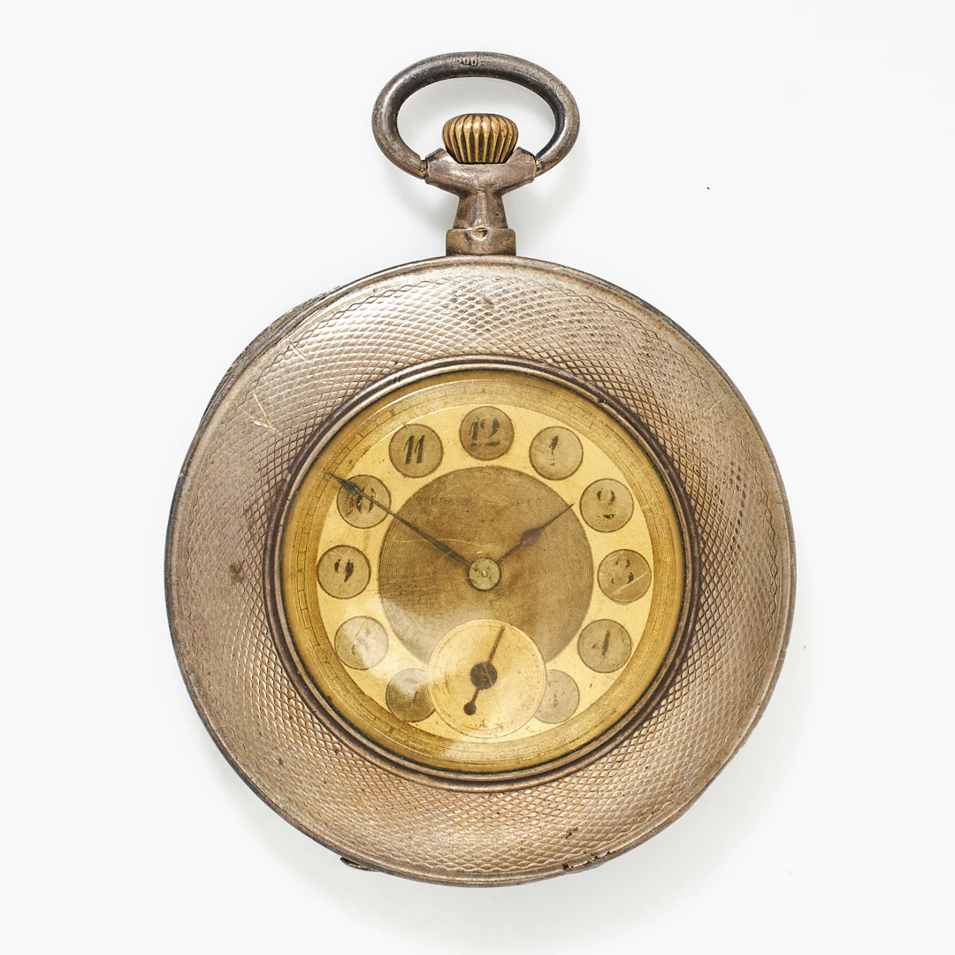 TERRASSE, frackur, 46,5 mm, silver, ca 1930.