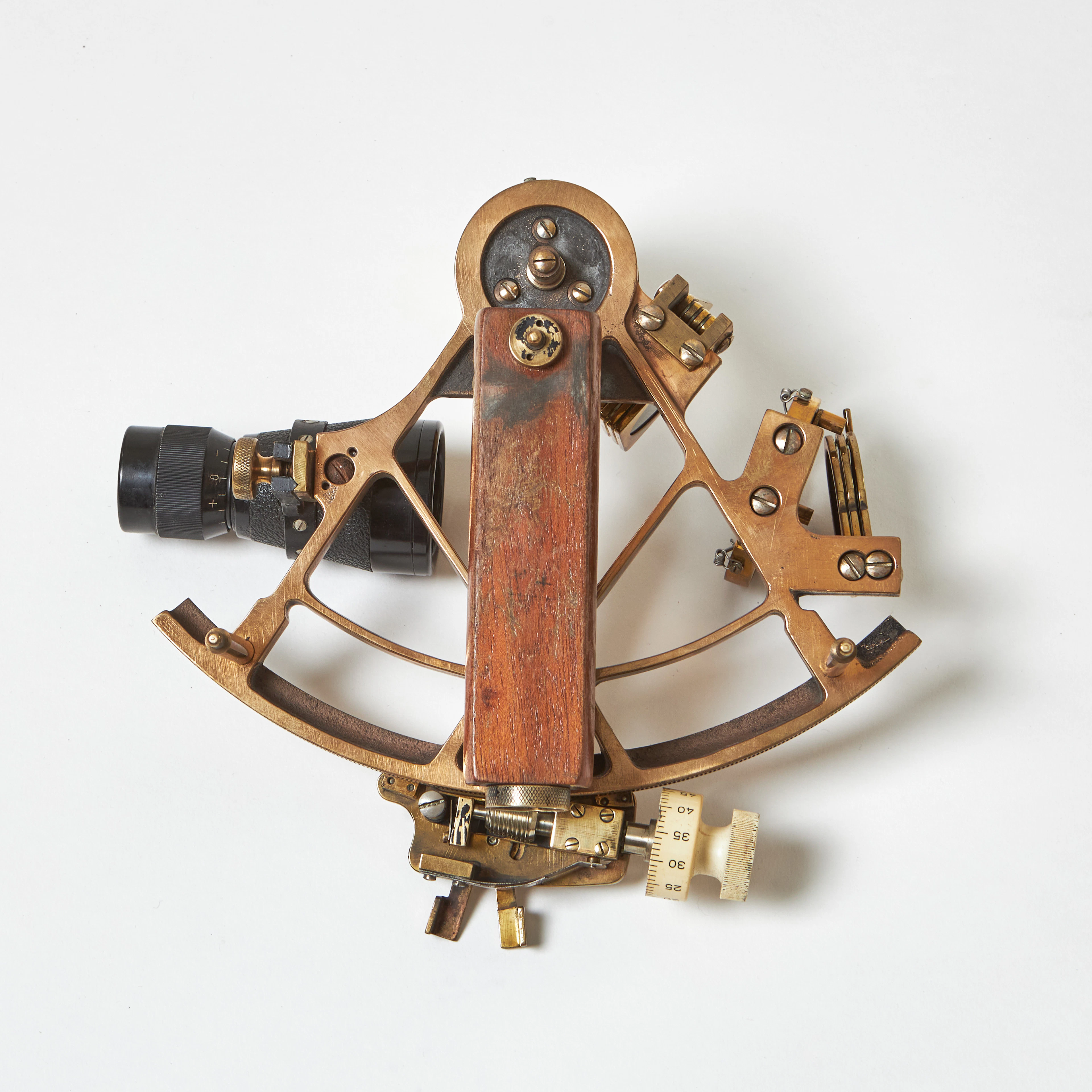 SEXTANT, W. Ludolph, Bremerhaven - Hamburg, mässing, kikare lackerad