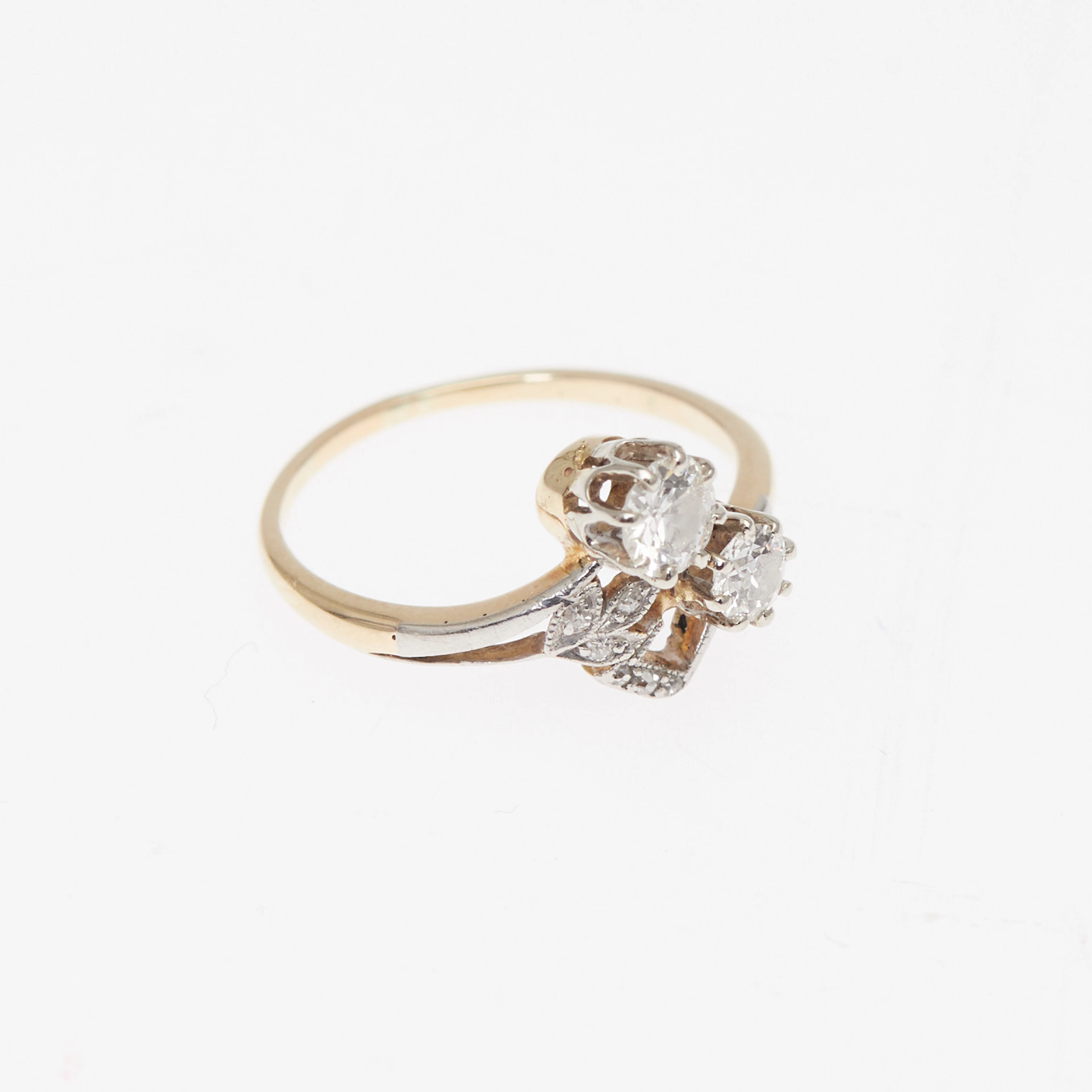 Ring, Gold 585er, Diamanten.