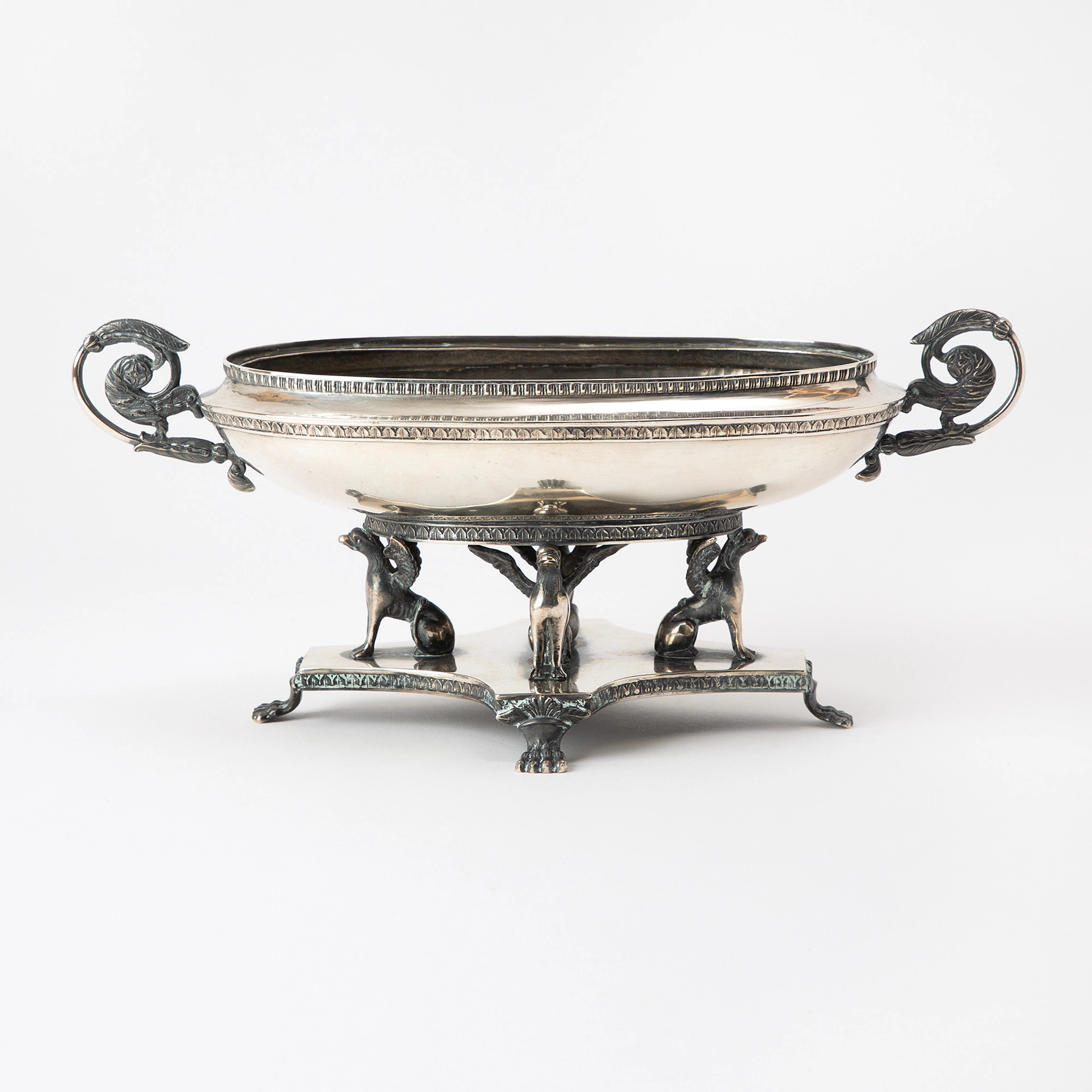 CARL PETTER LAMPA (1789-1885). Jardiniere, silver, empir, Stockholm, 1825.
