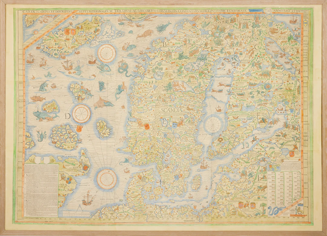 Olaus Magnus Carta Marina, kopia.