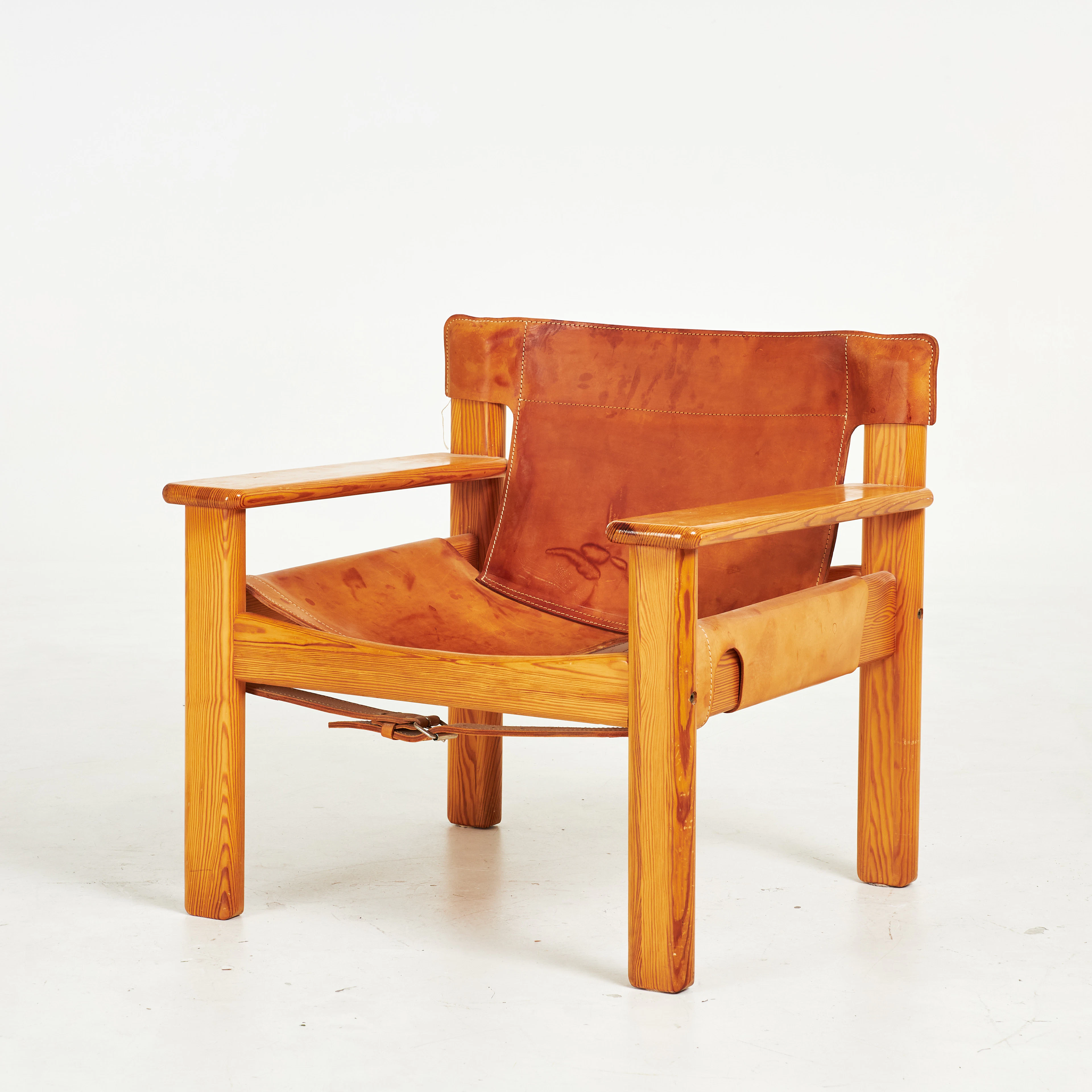 KARIN MOBRING. "Natura", fåtölj, IKEA, 1970-tal, stomme i furu, sits