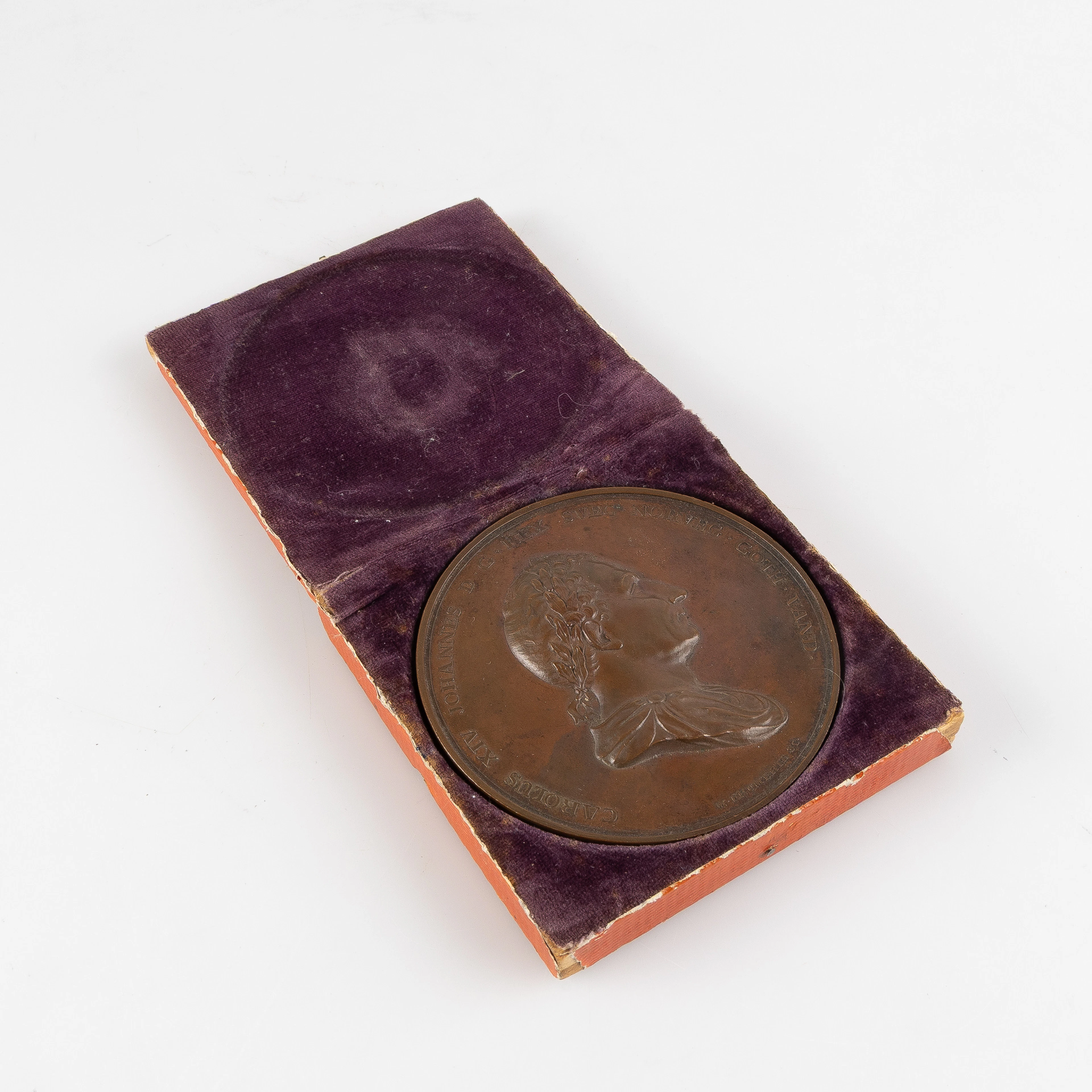 MAURITZ FRUMERIE. OCH CARL GUSTAV QVARNSTRÖM. Medalj, brons, utgiven