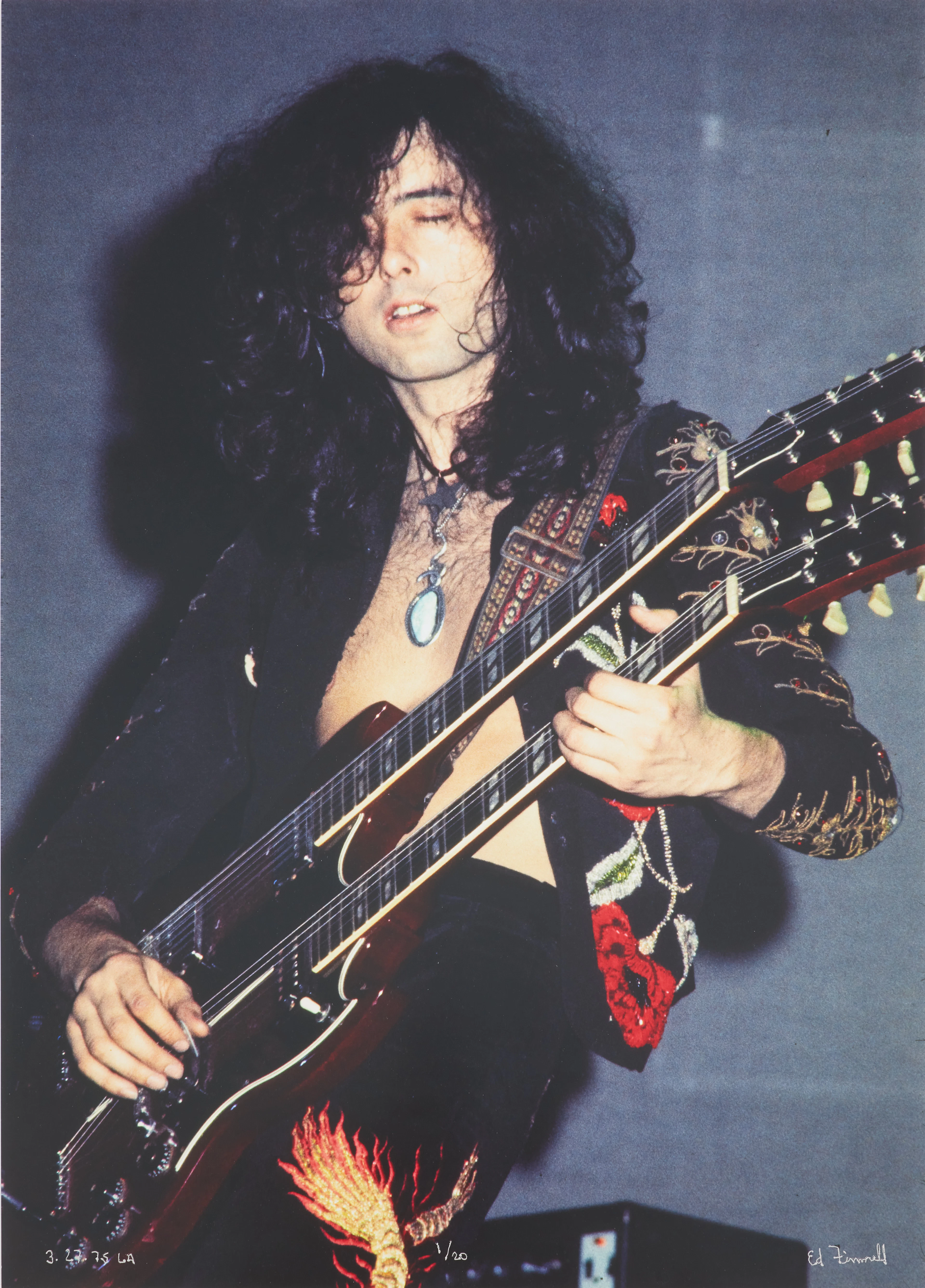 ED FINELL. Jimmy Page Led Zeppelin "Physical Grafitti tour", Los Angeles