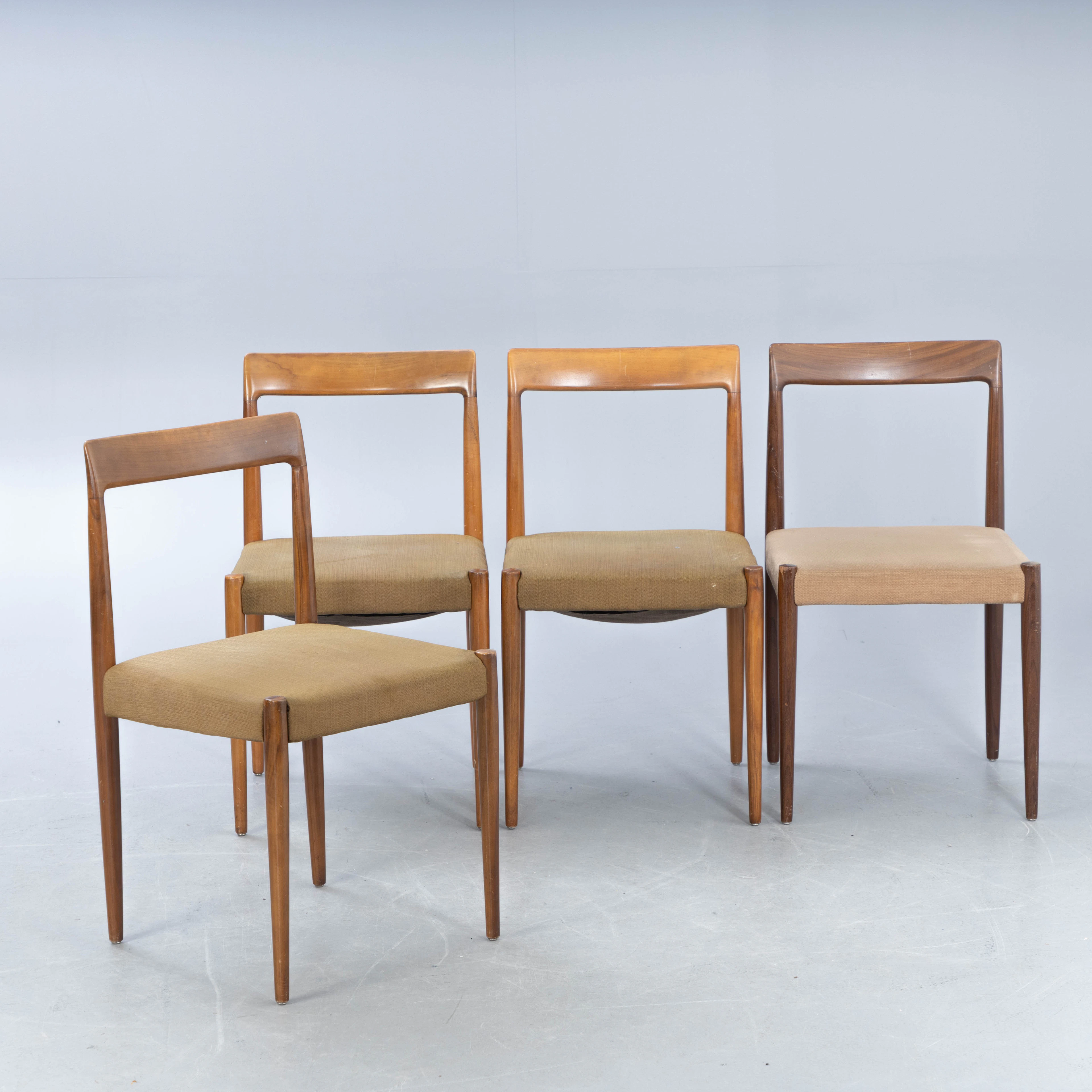 Lübke, vier Stühle, Deutschland, 1960er Jahre (4).
