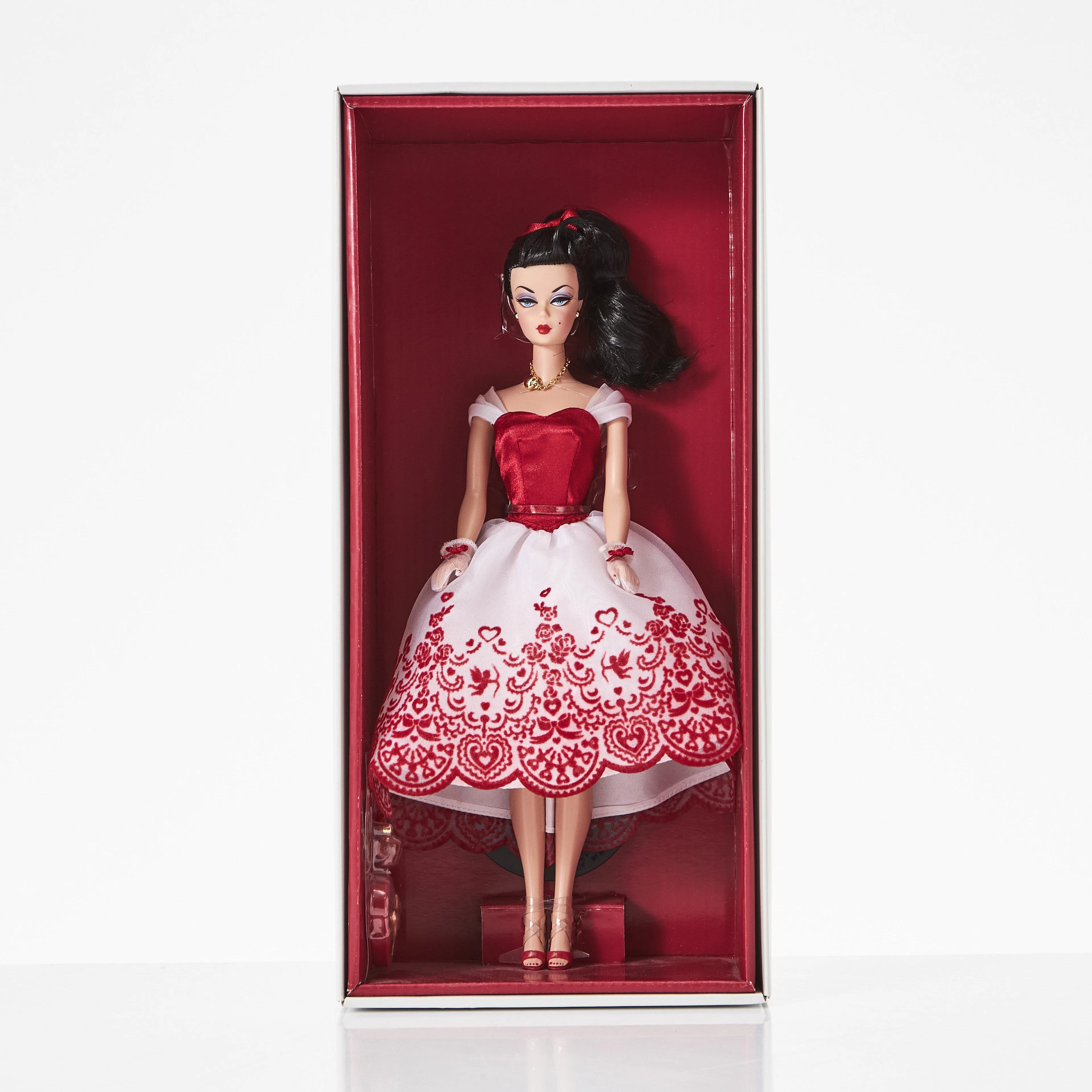 BARBIE, #BCR06, Brunette Cupid´s Kisses, Holiday Hostess Collection