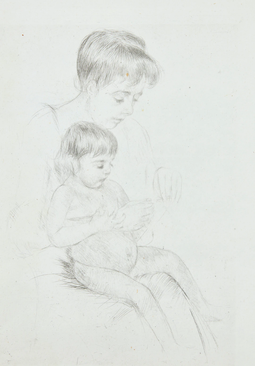 MARY CASSATT. "The Manicure".