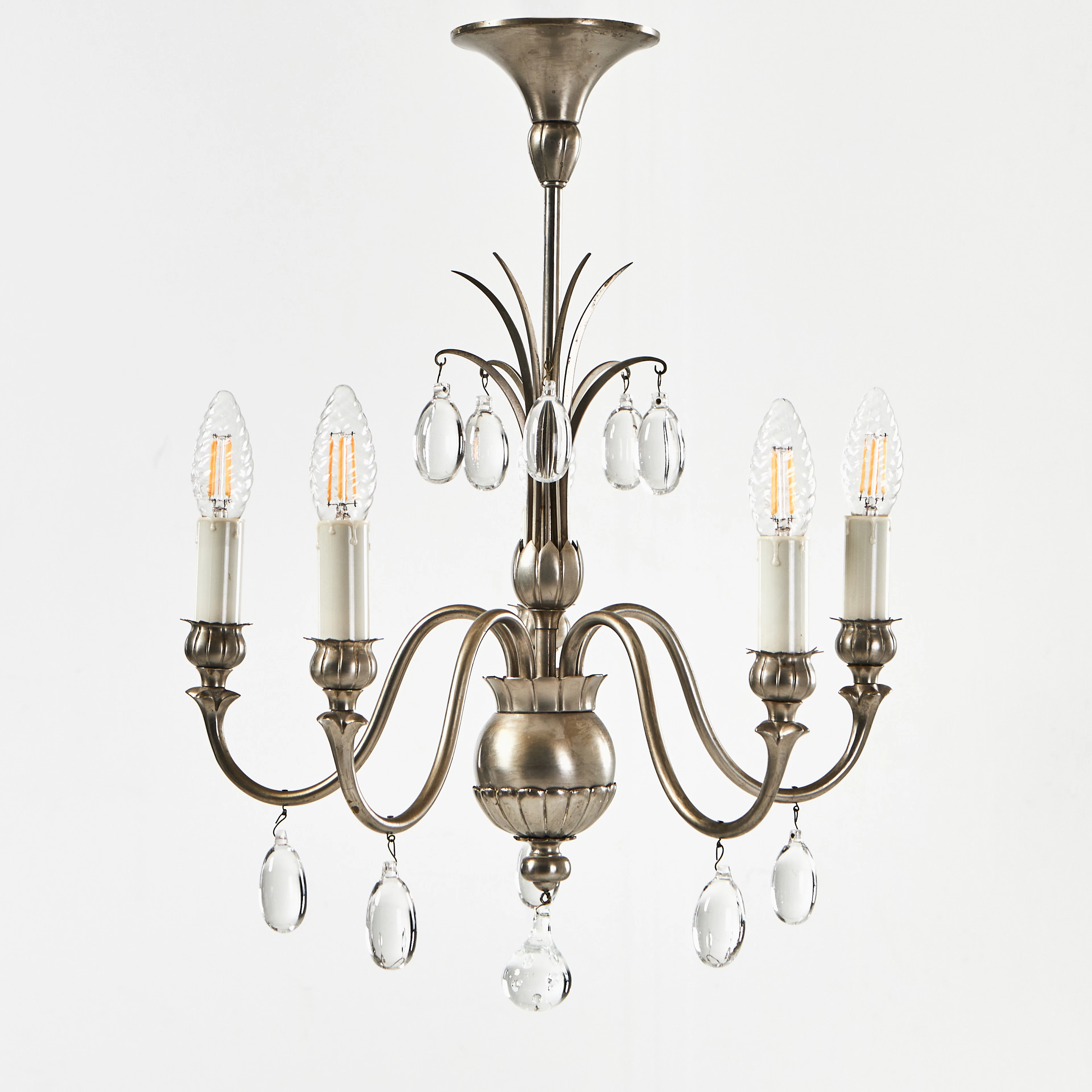 HARALD NOTINI. Takkrona, Arvid Böhlmarks Lampfabrik, 1920-tal, Swedish