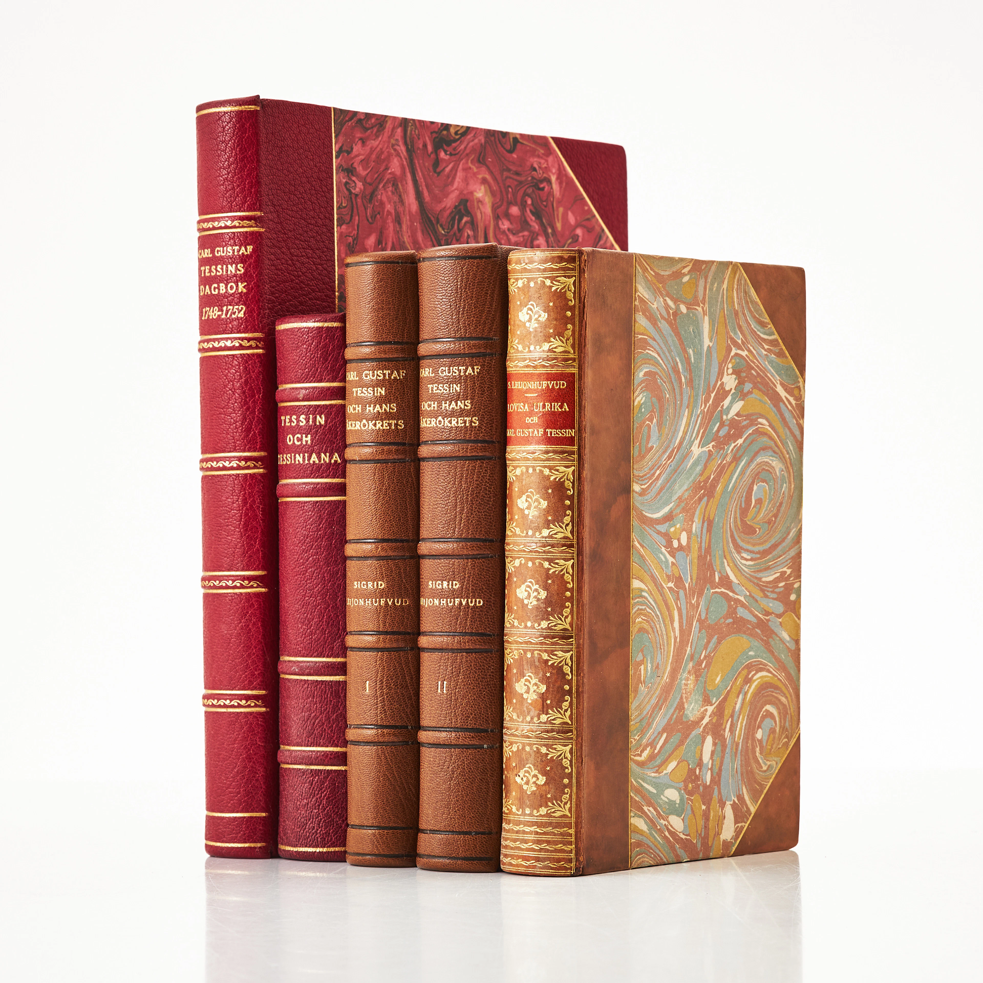 OM OCH AV CARL GUSTAF TESSIN. 5 vol.