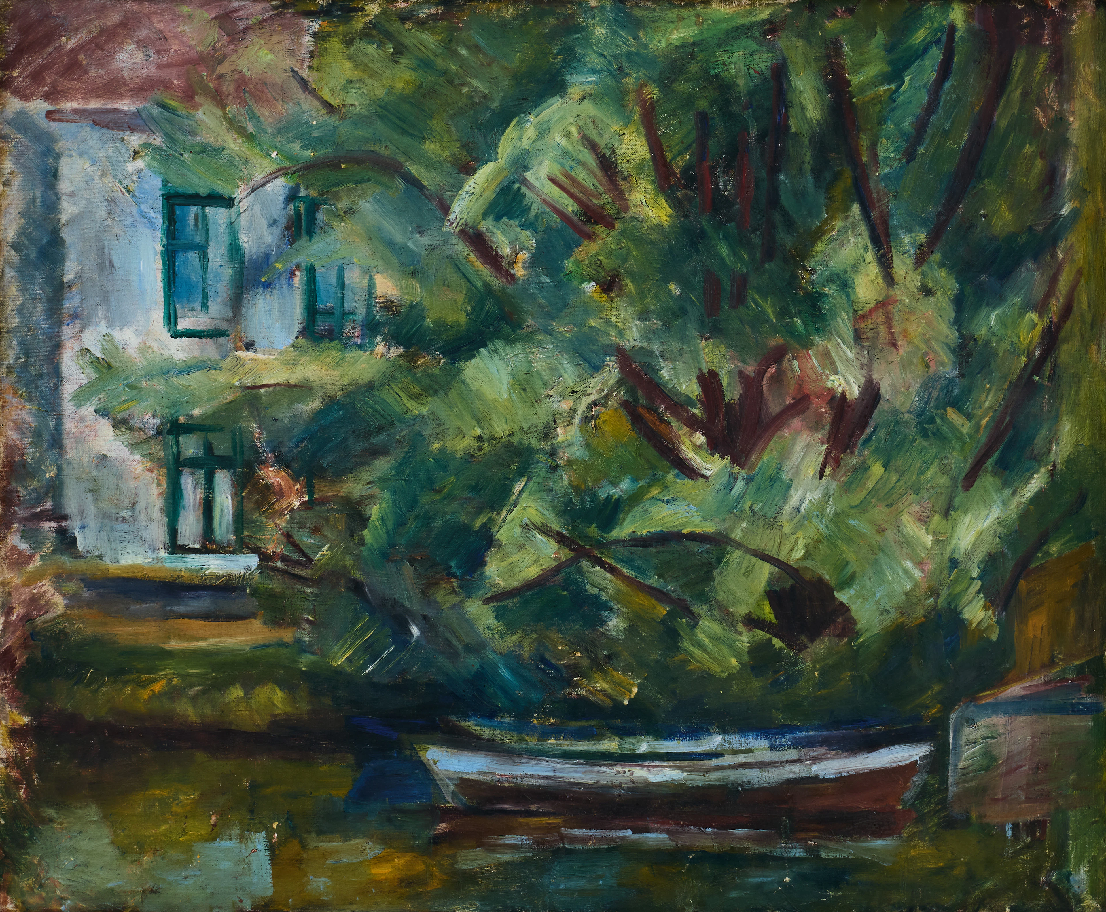 BIRGER SIMONSSON. "Båt i älven".