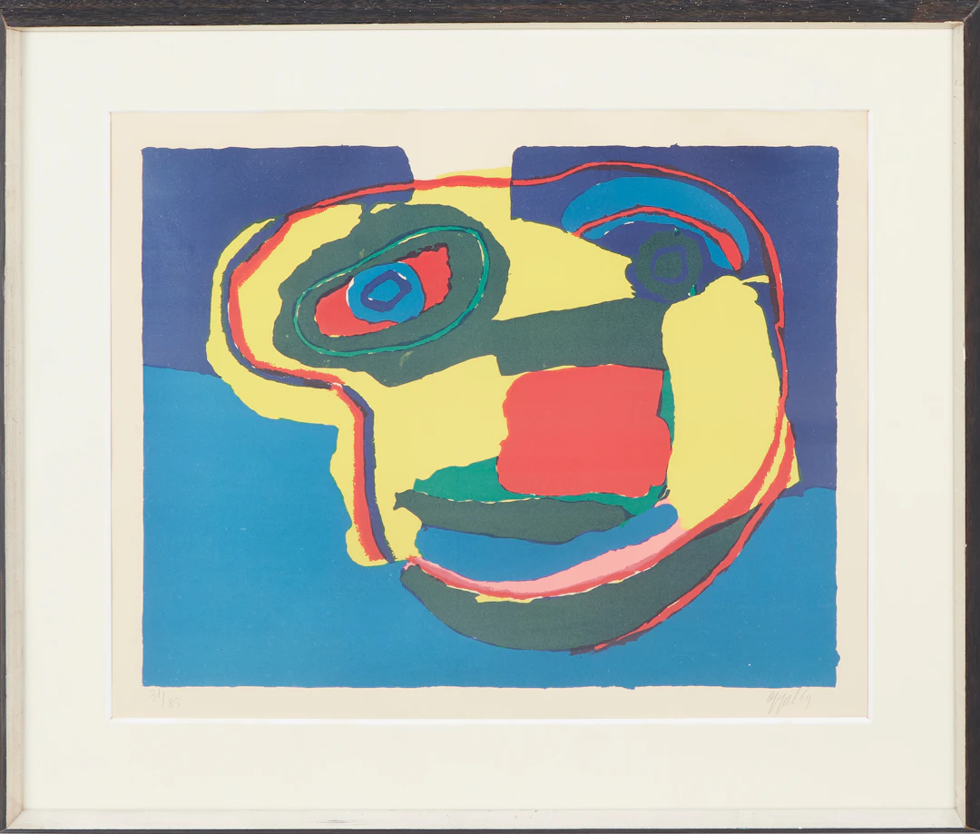 KAREL APPEL (1921-2006). 'Flying Head', Farblithografie, 1969.