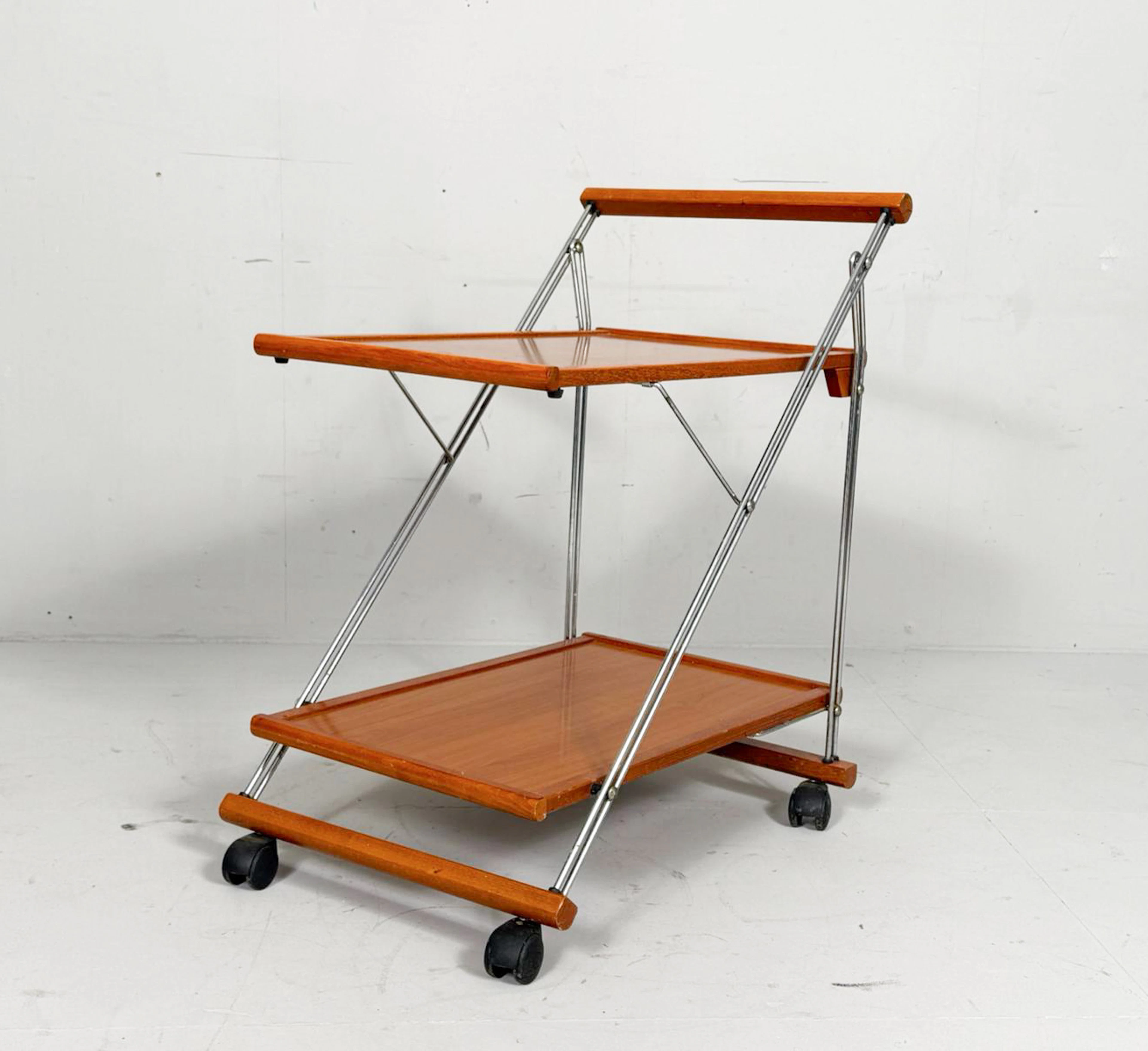 Mid Century Barwagen Teakholz, Deutschland, 1970er Jahre.