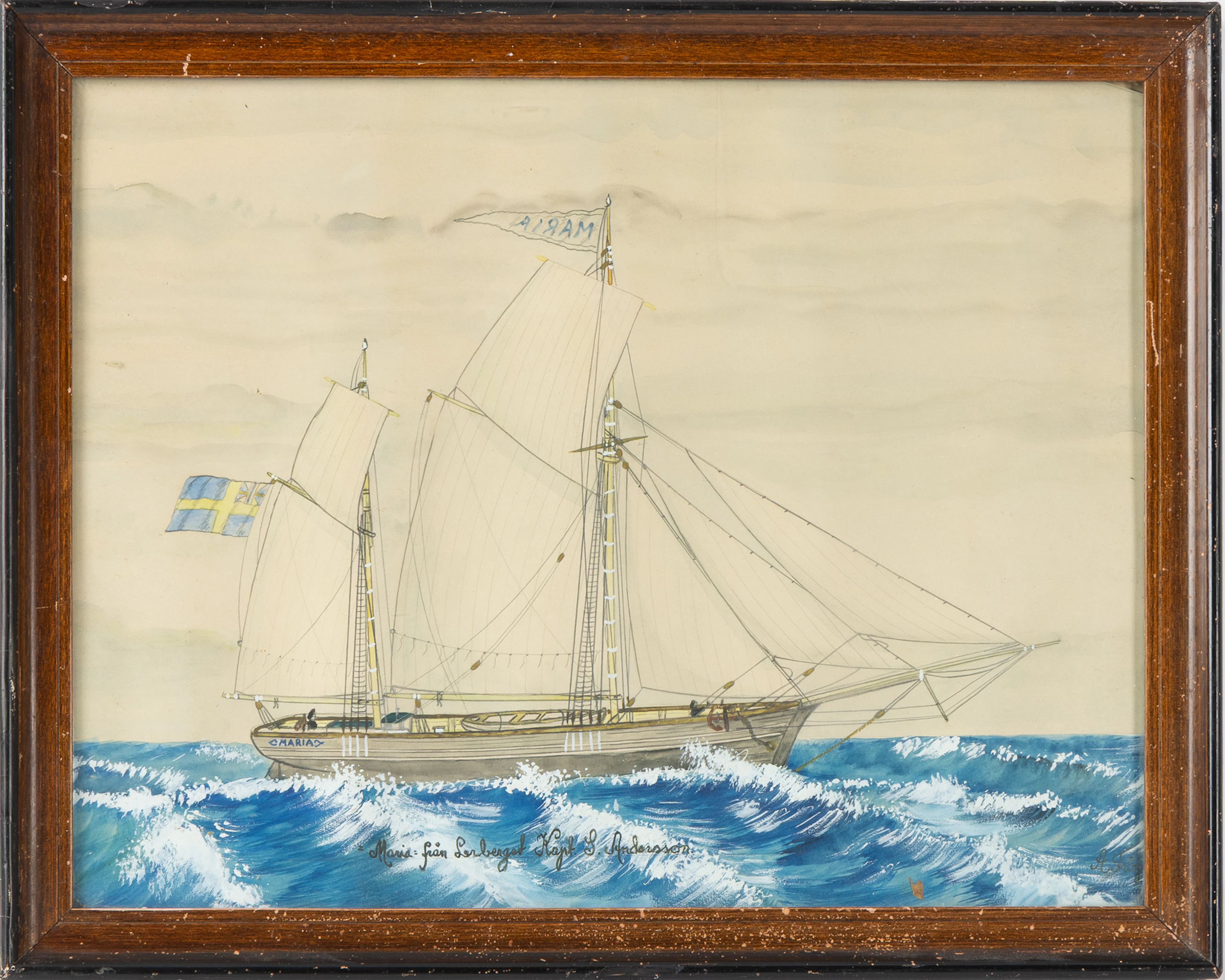 ALLAN FRÖJD. "Maria från Lerberget Kapt S Andersson", 1900-talets första hälft.