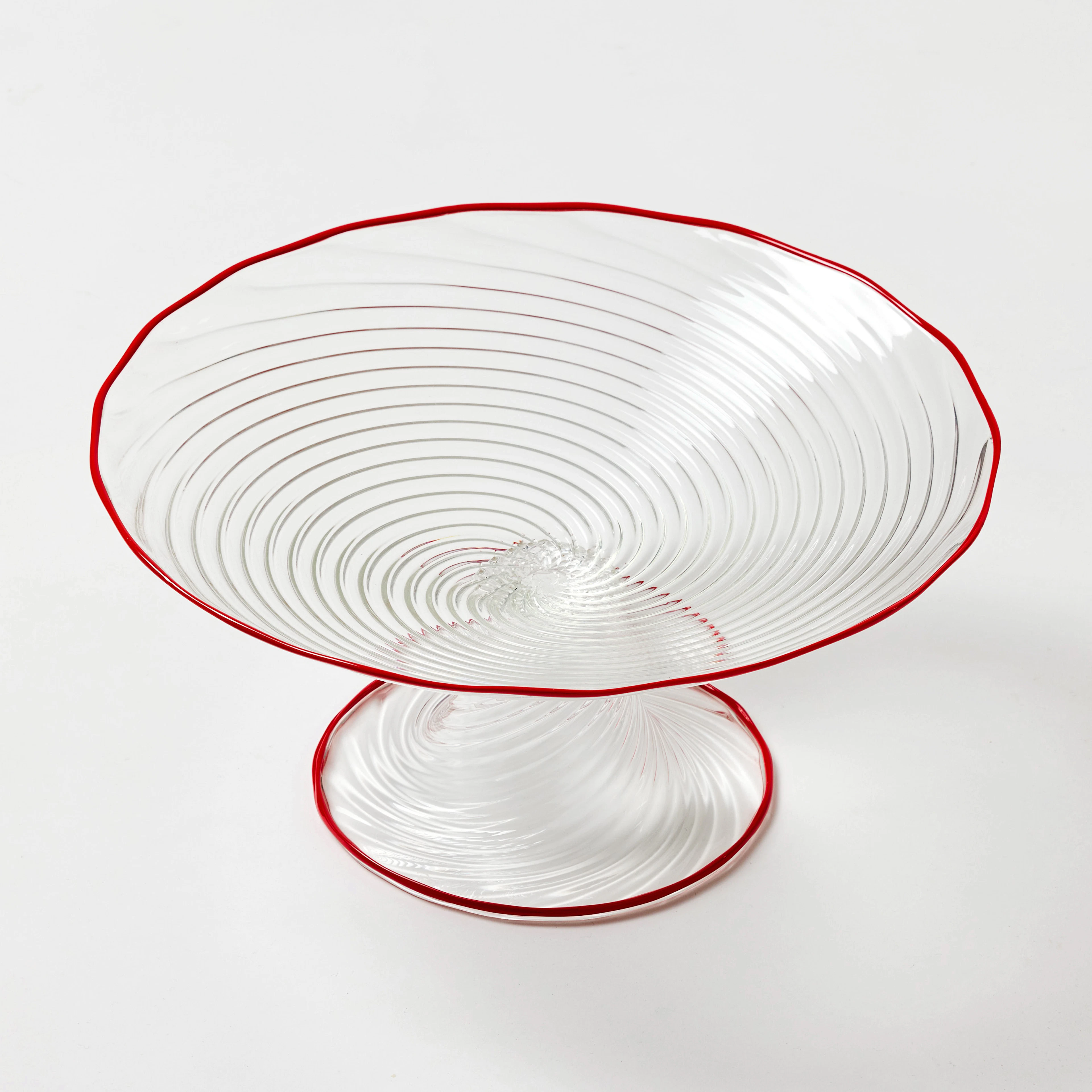 DANTE MARIONI (USA, FÖDD 1964). Skål på fot, glas, signerad, daterad 1995.