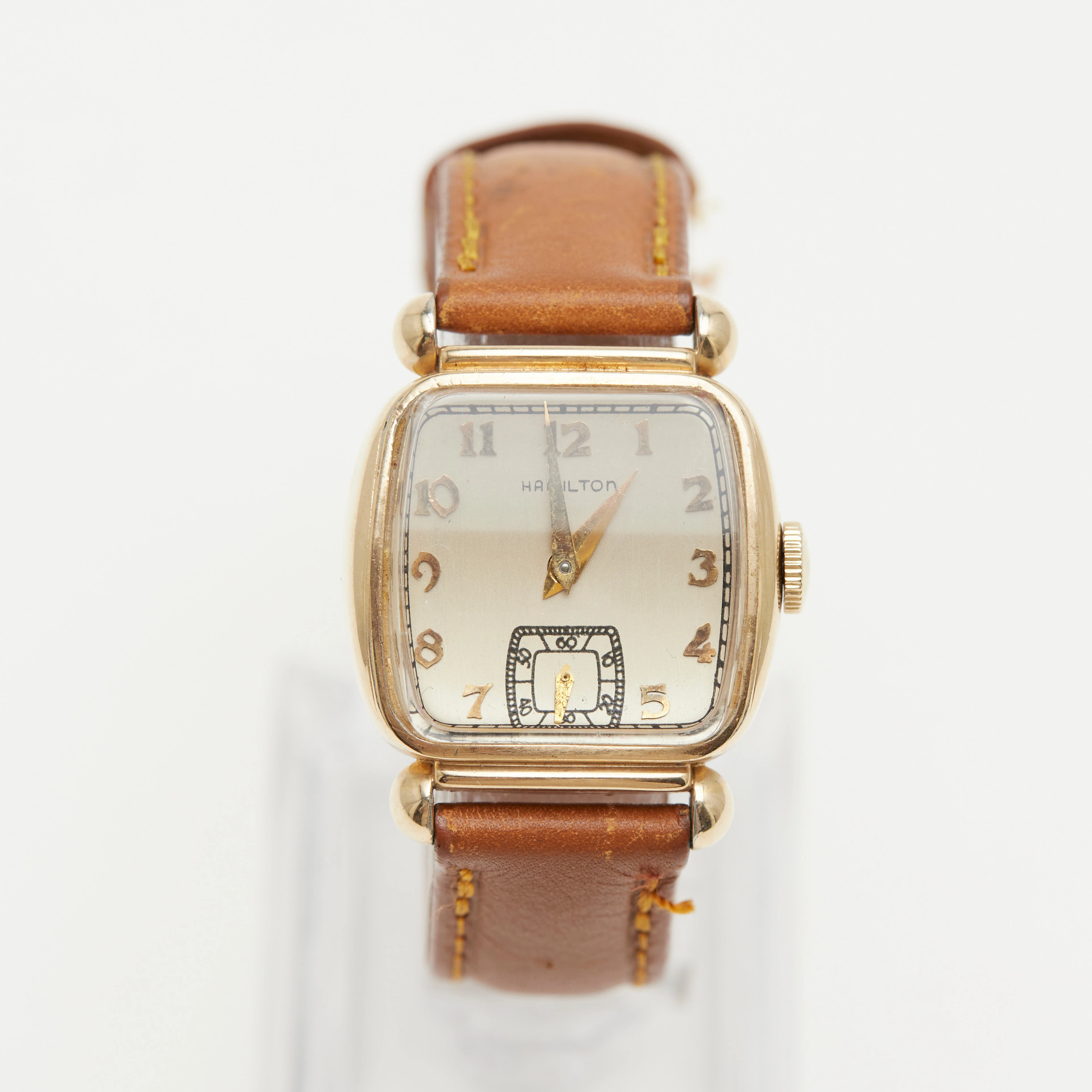 HAMILTON. Armbanduhr, Automatik, Modell 'Cushion-Case', Edelstahl