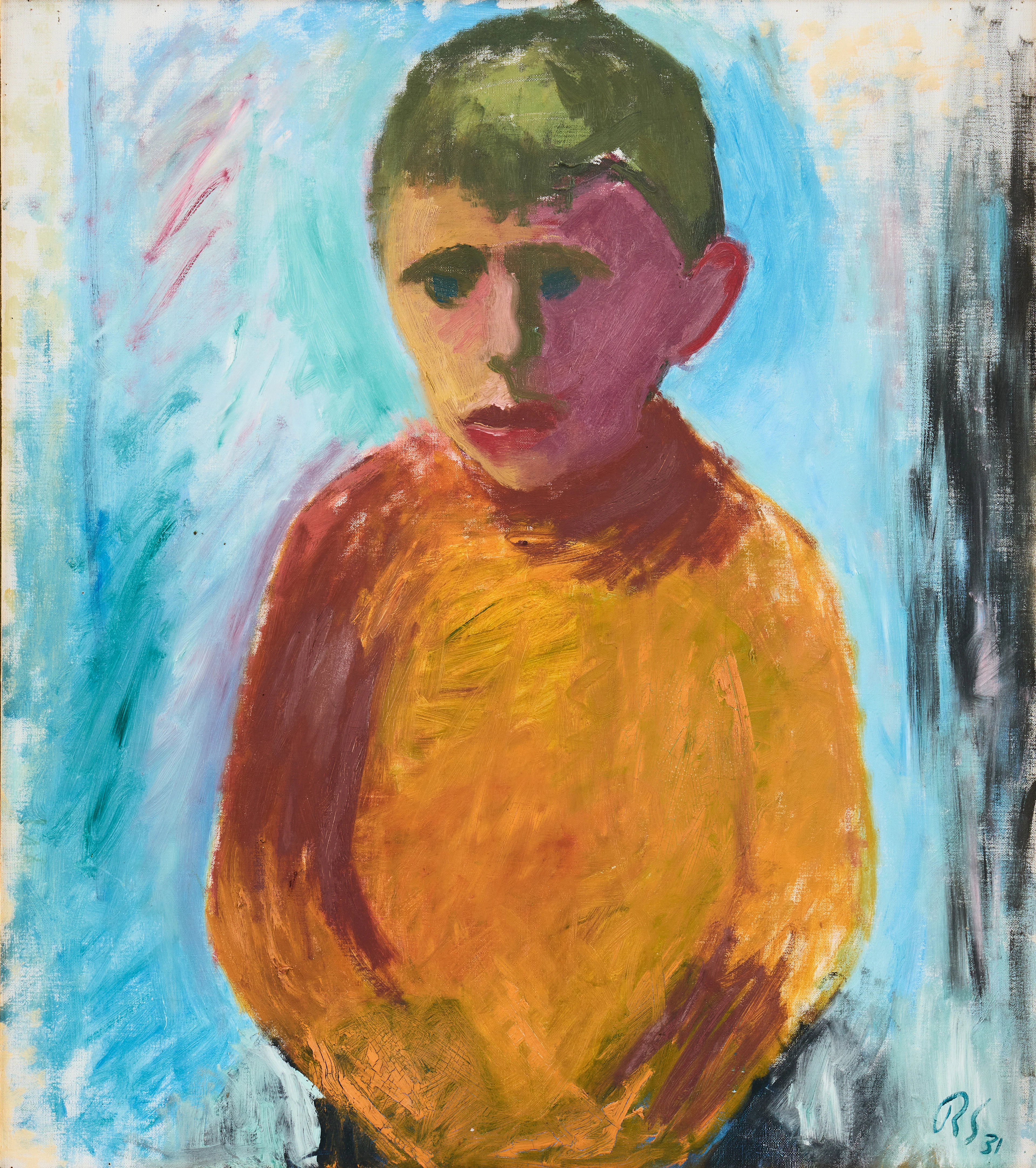 RAGNAR SANDBERG. "Pojke i gult".