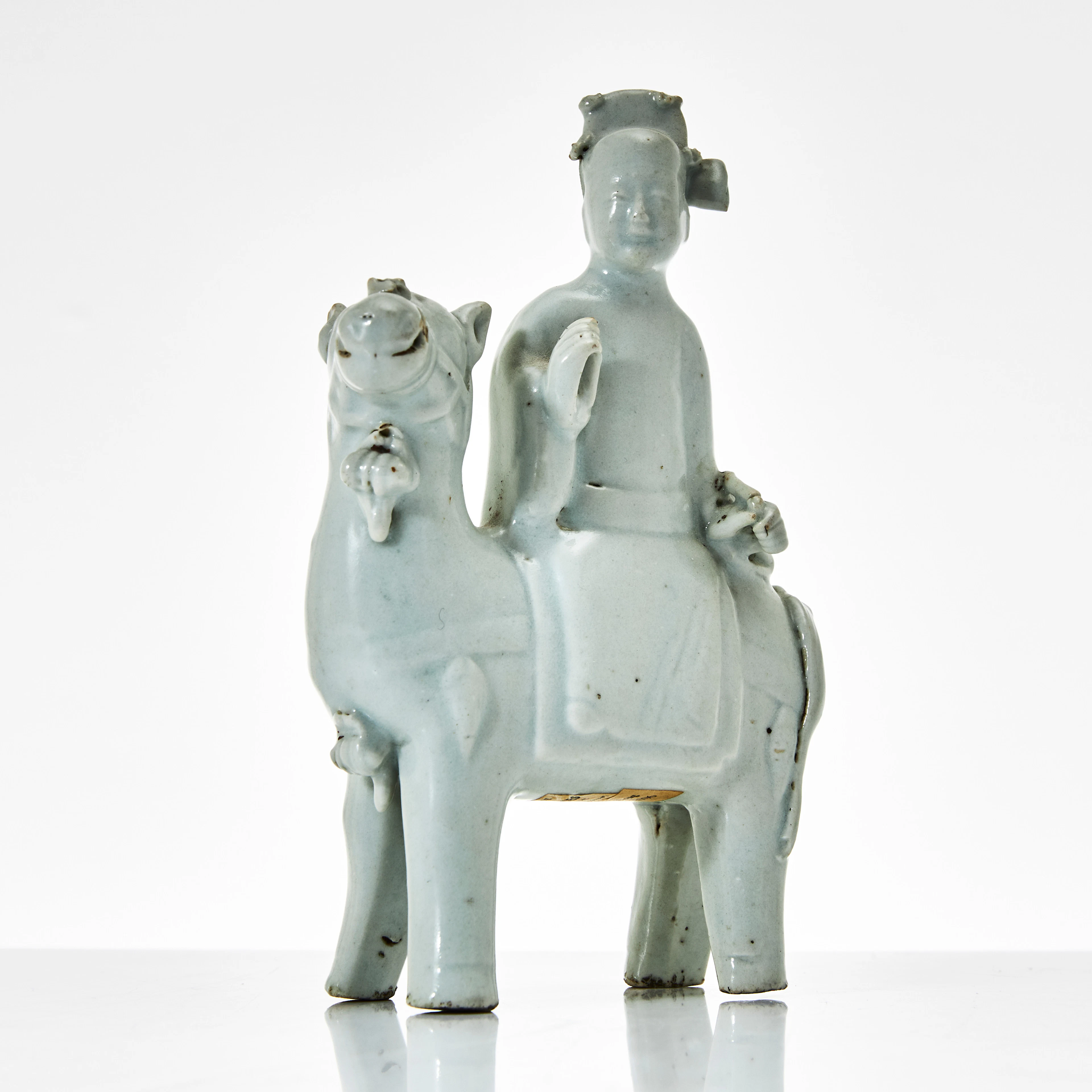 FIGURIN, porslin, Kina, Qianlong (1736-1795), Blanc-de-Chine, i form