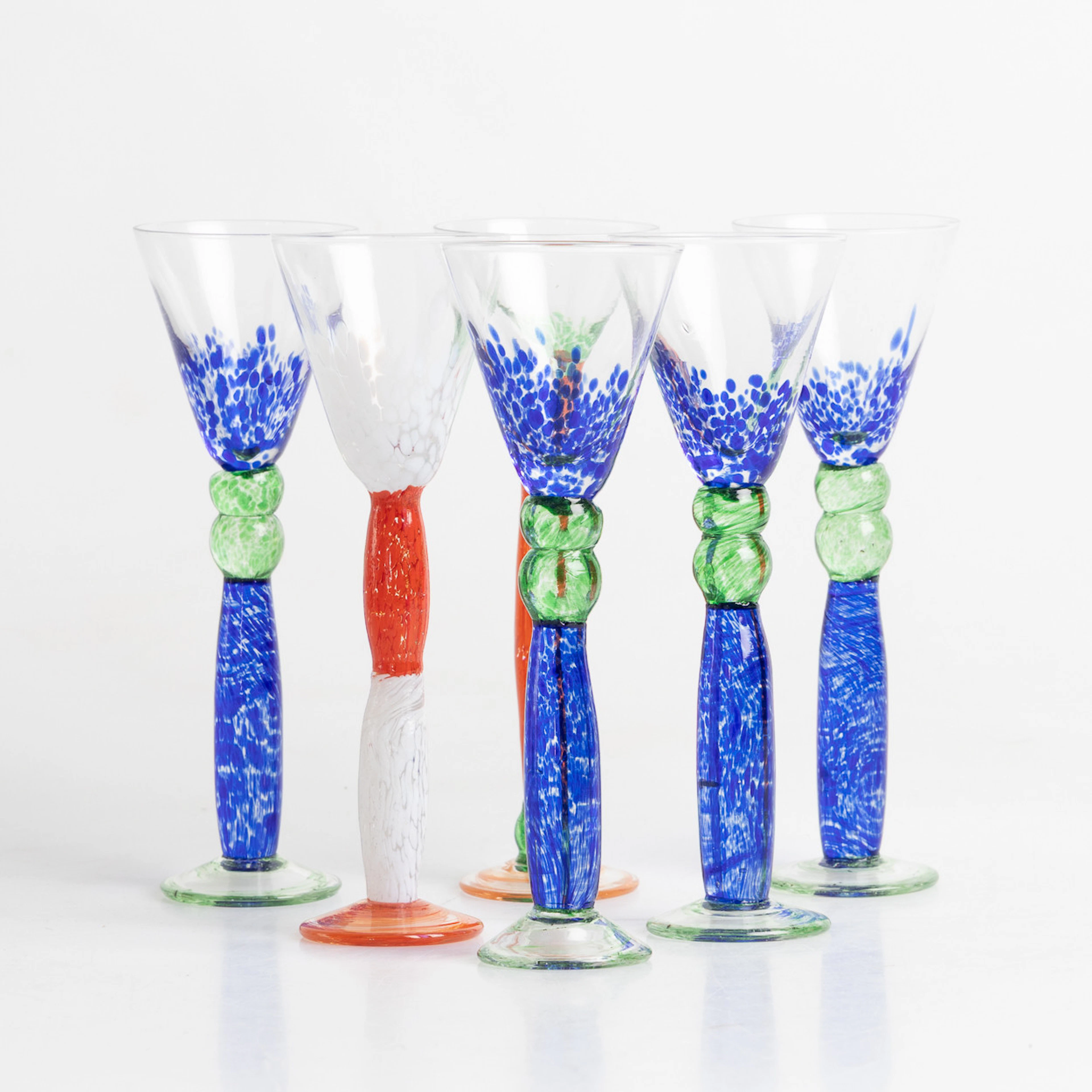 ÅSA BRANDT. Snapsglas, 6 st, Torshälla.