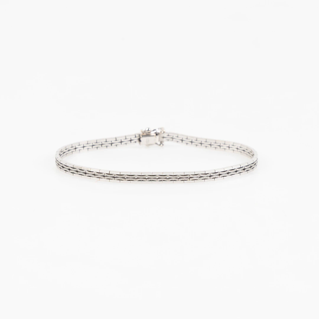 ARMBAND, 18K vitguld.