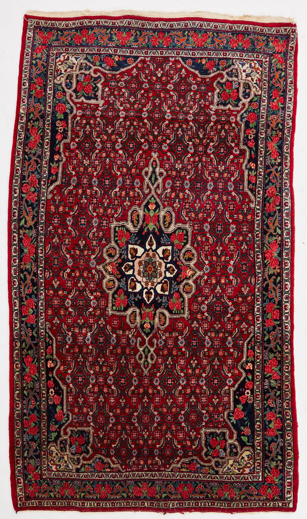 ORIENTMATTA. Bidjar, semiantik, sk rosenbidjar, ca 195x110 cm.