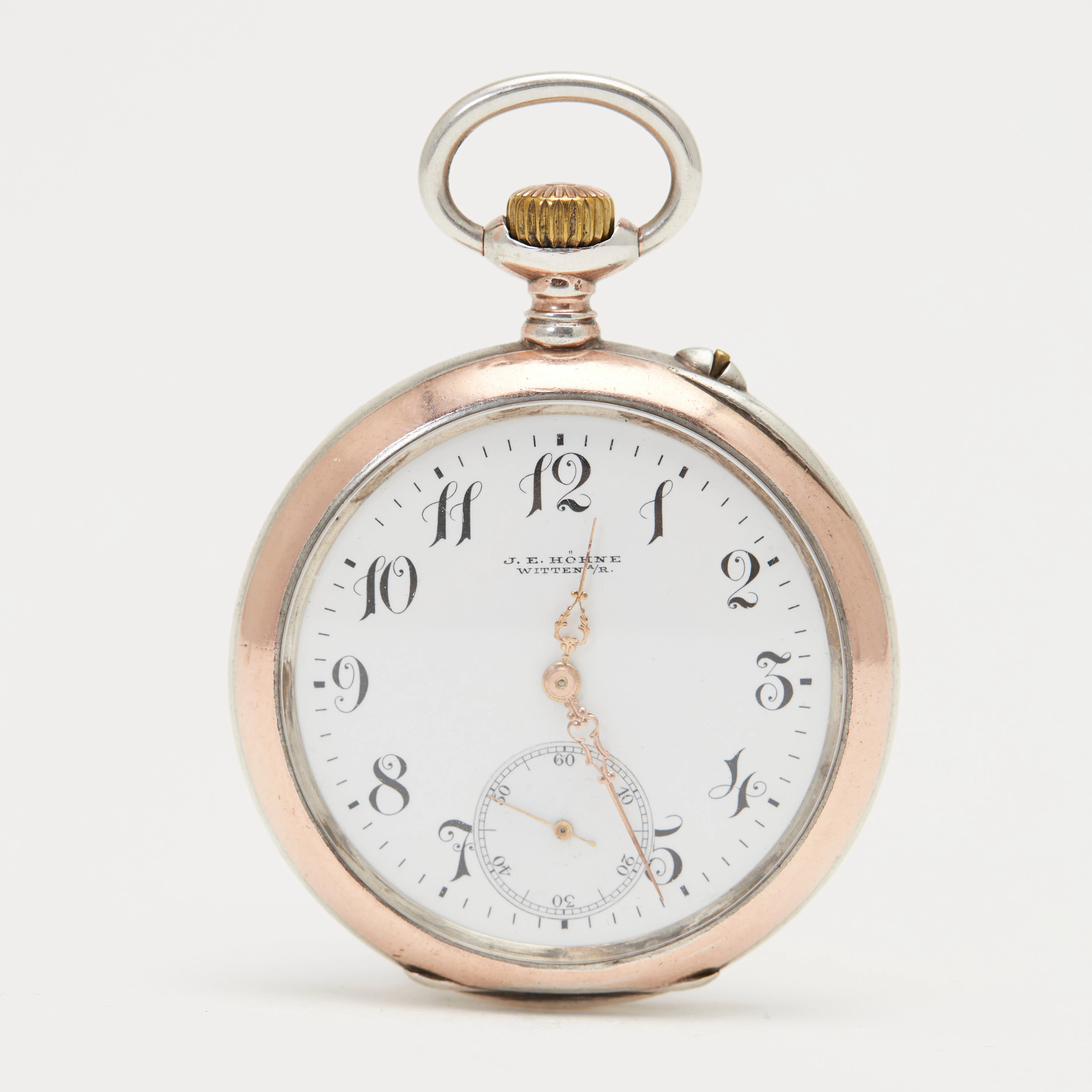 LONGINES. Taschenuhr, 800er Silber, Schweiz.