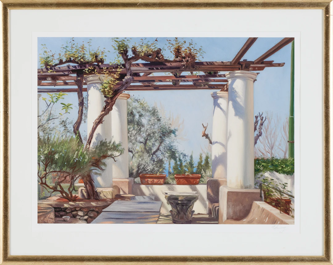 JOHAN PATRICNY. "Loggia Anacapri", signerad och numrerad 37/90, pigment print.