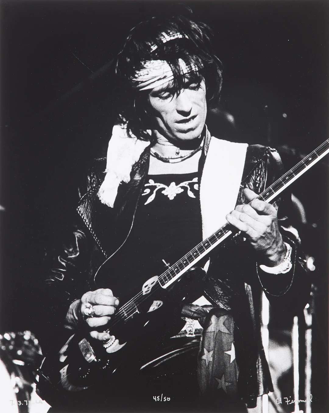 ED FINNELL (USA/Sverige, född 1956): Keith Richards, Rolling Stones