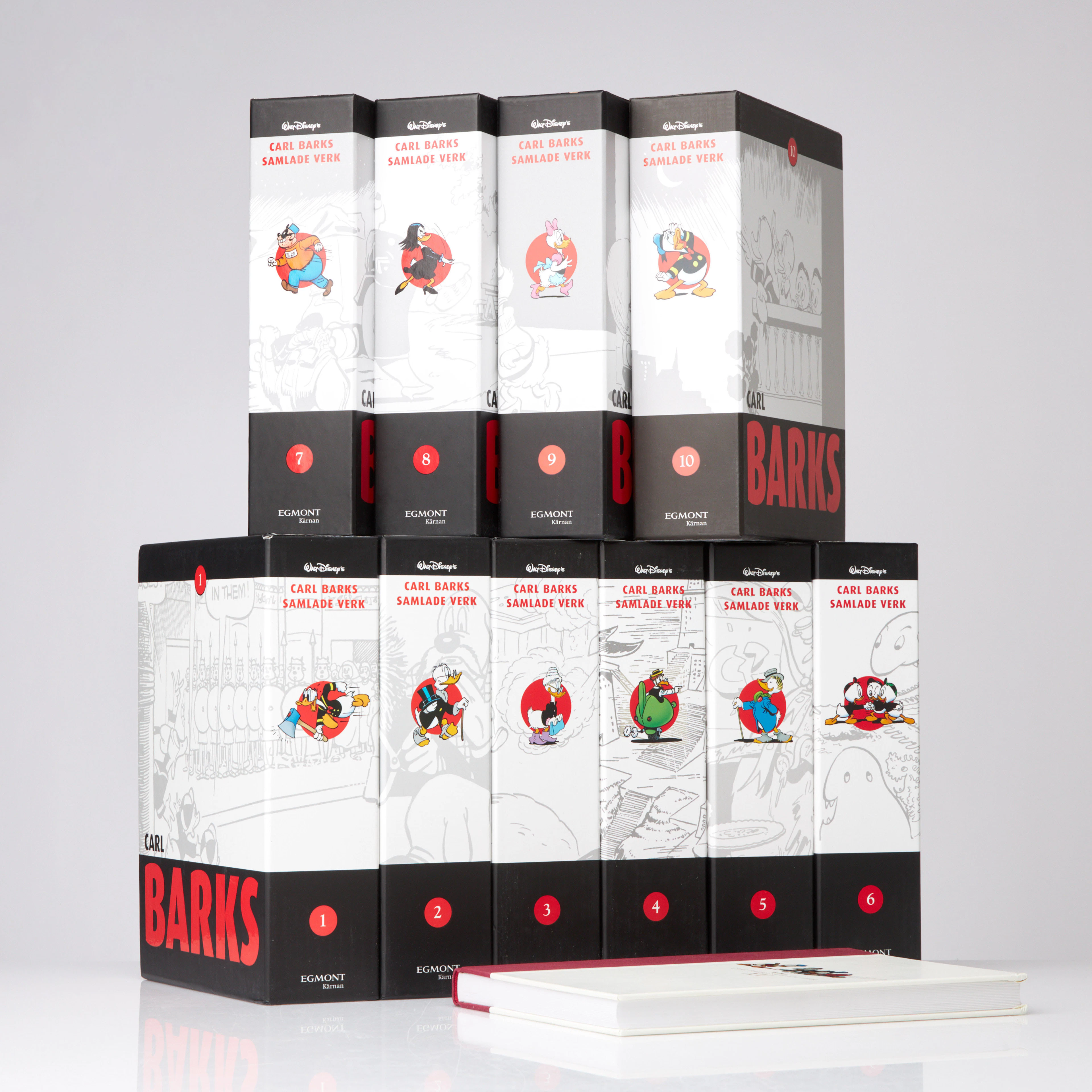 CARL BARKS SAMLADE VERK, 30 band samt 1 extra band (volym XV) med