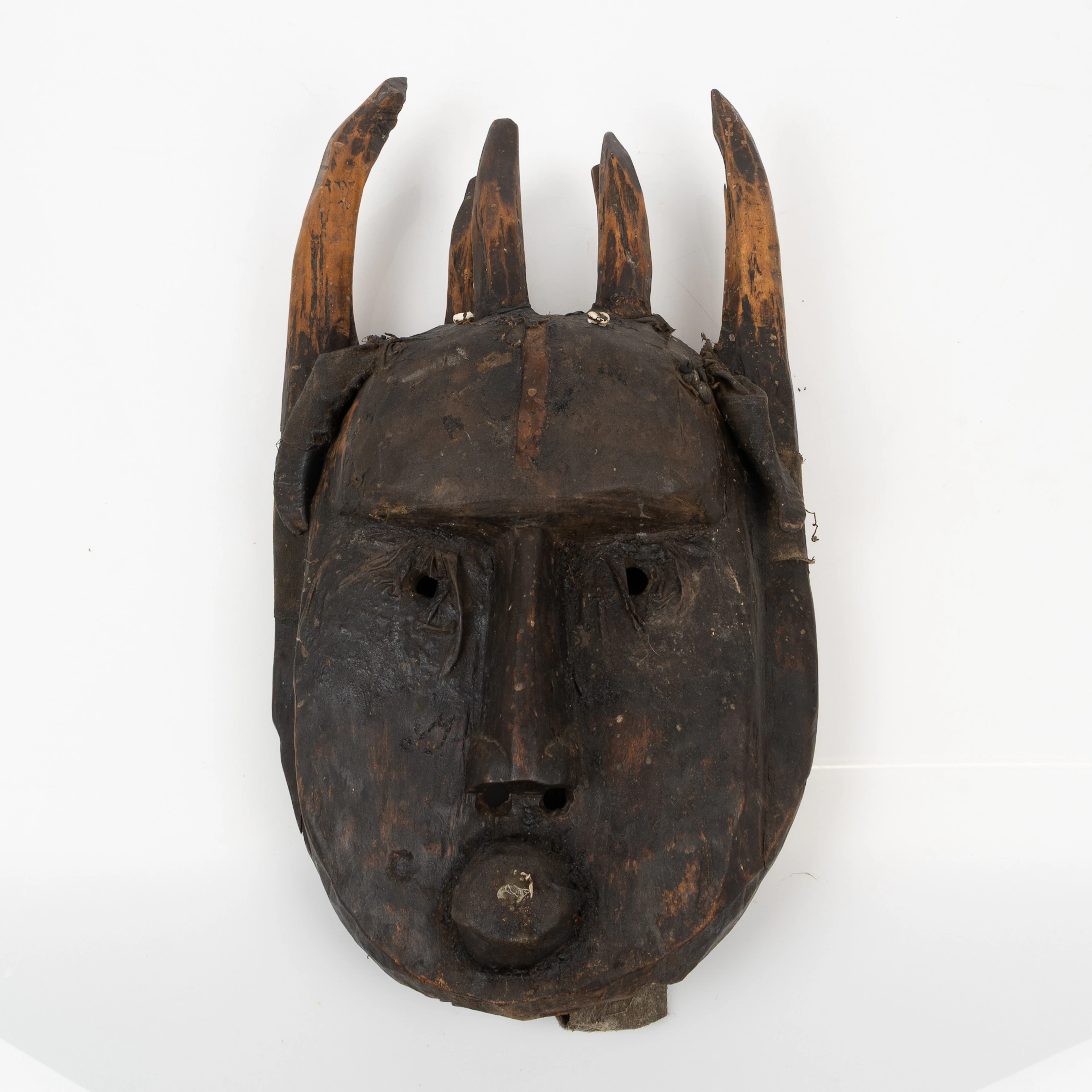 STOR DANSMASK, troligen N'tomo från Bambara, 1900-tal, bl.a. trä.