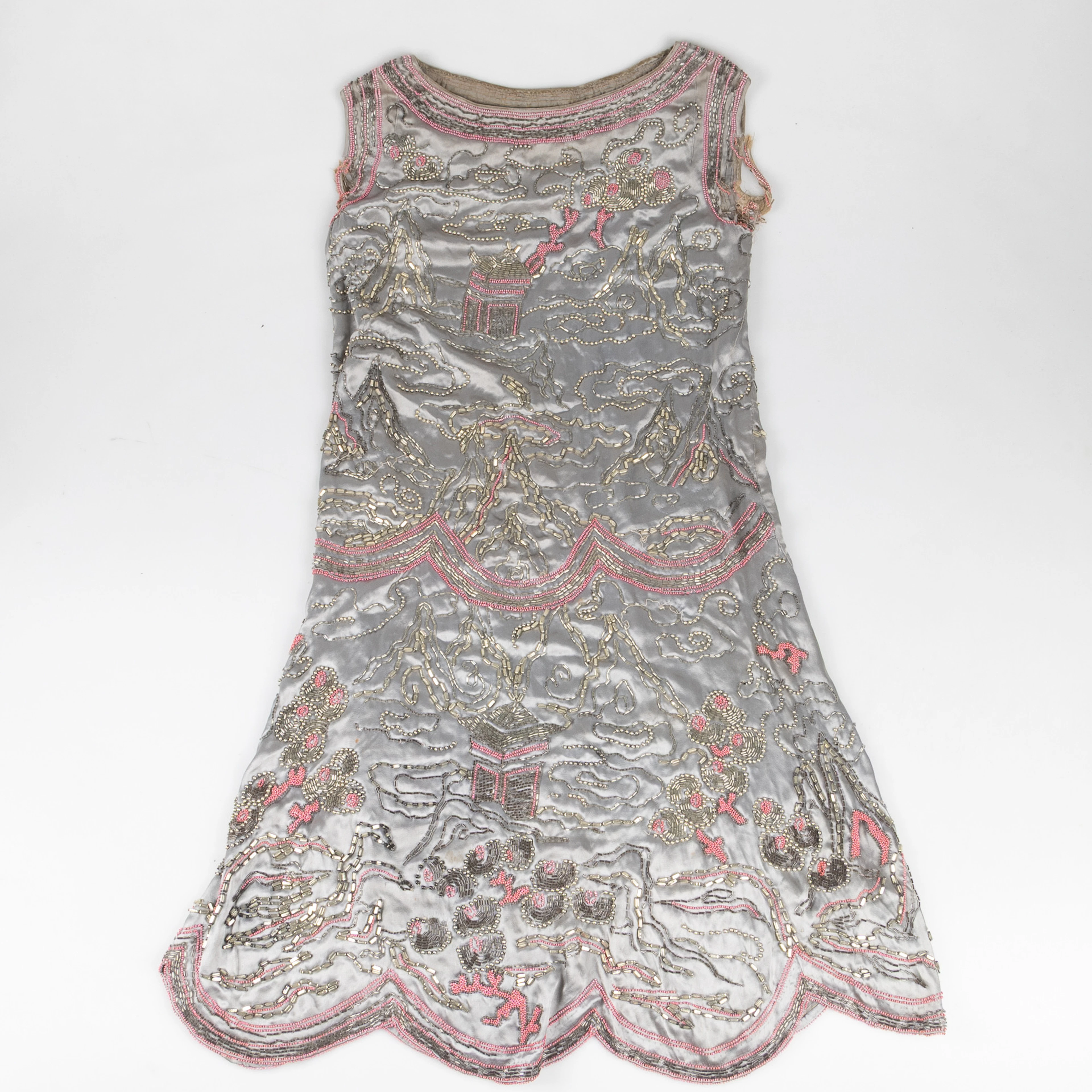 FLAPPER DRESS, Art Deco, omkring 1920.