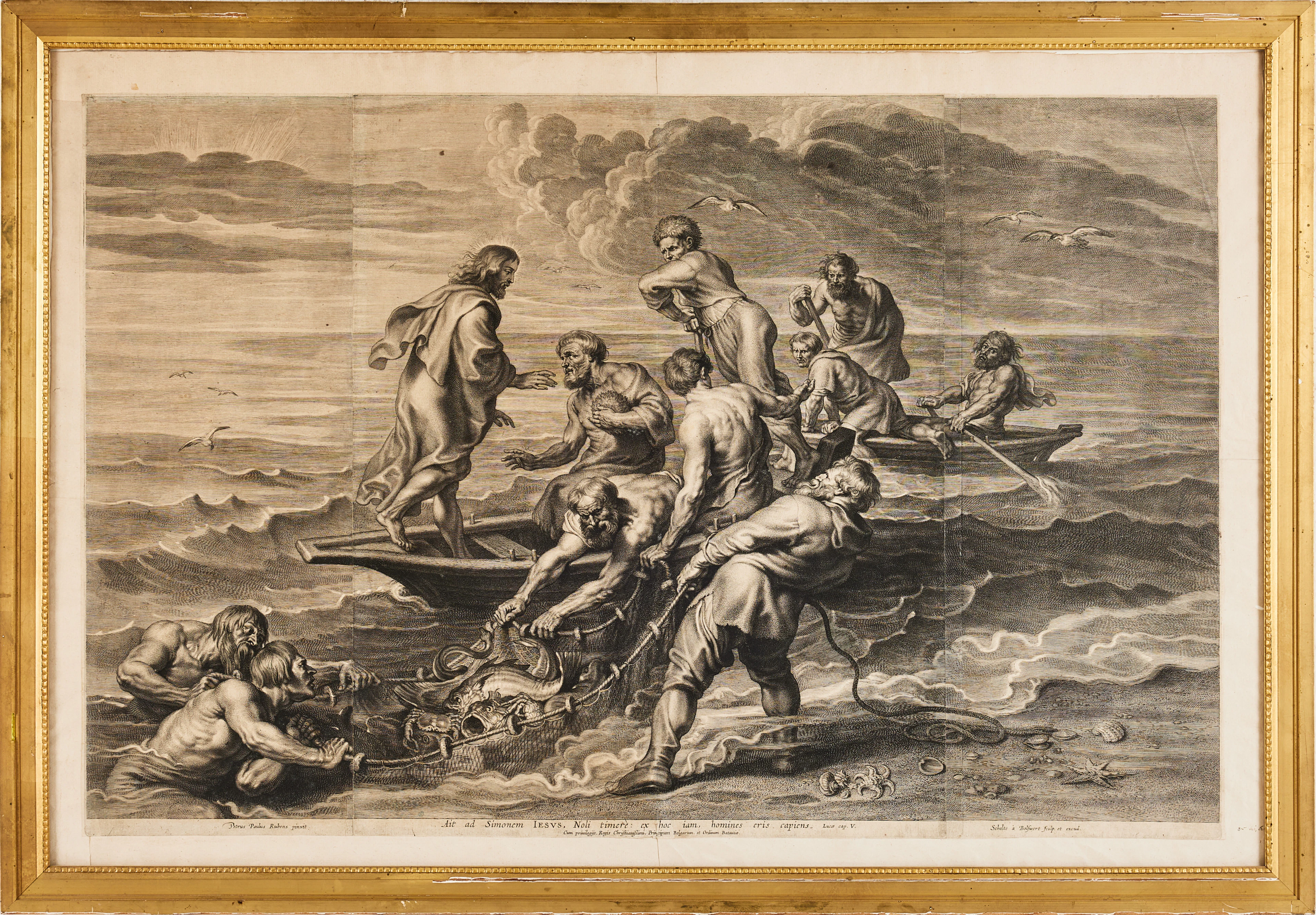 PETER PAUL RUBENS (1577-1640), Efter, 1700-tal, gravyr, The Miraculous