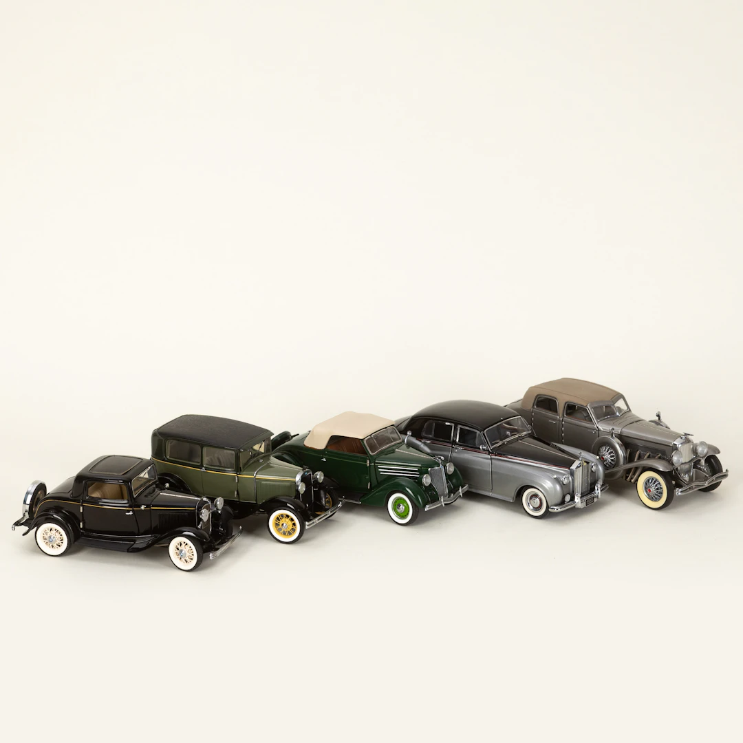 Franklin Mint Precision Modells, fünf Autos / Oldtimer (5).