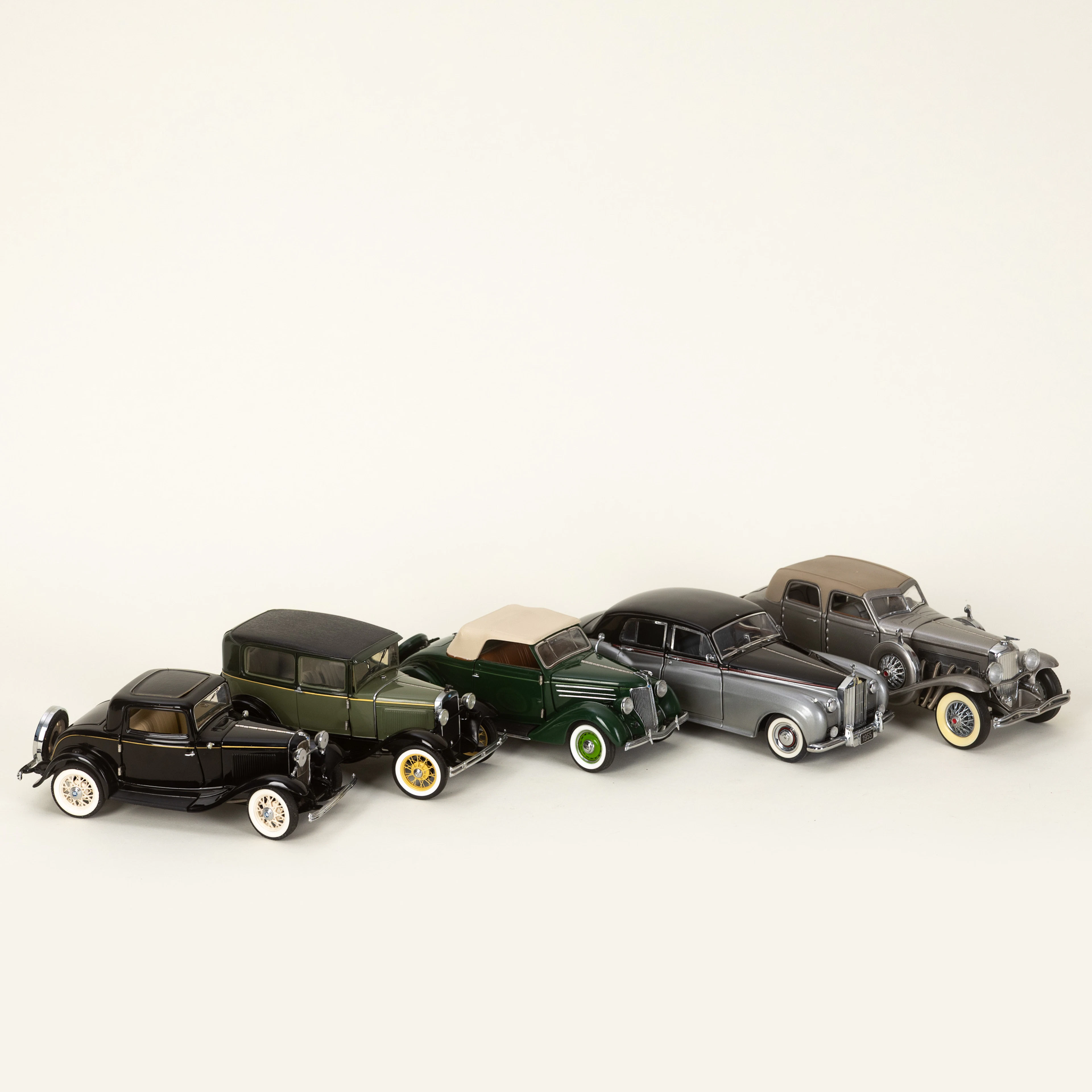 Franklin Mint Precision Modells, fünf Autos / Oldtimer (5).