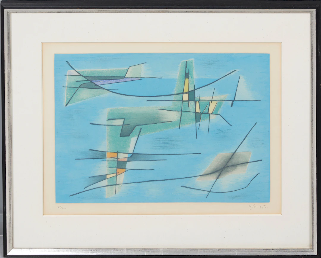 GUSTAVE SIGNIER (1889-1986). 'Collioure la nuit', Kupferstich und