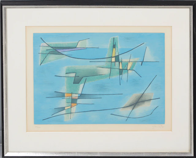 GUSTAVE SIGNIER (1889-1986). 'Collioure la nuit', Kupferstich und