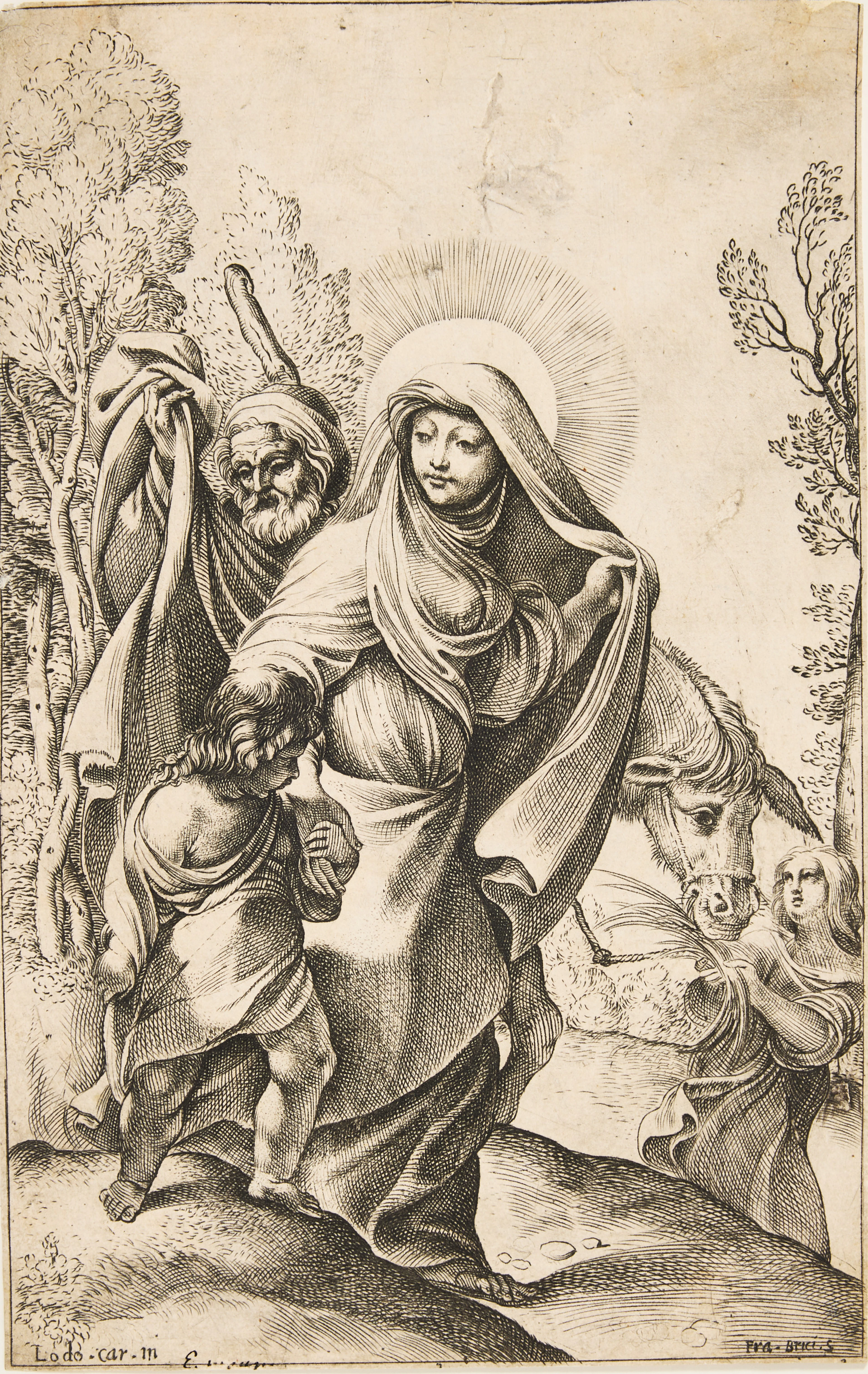 FRANCESCO BRIZIO (ITALY 1574-1623). AFTER LUDOVICO CARRACCI (ITALY