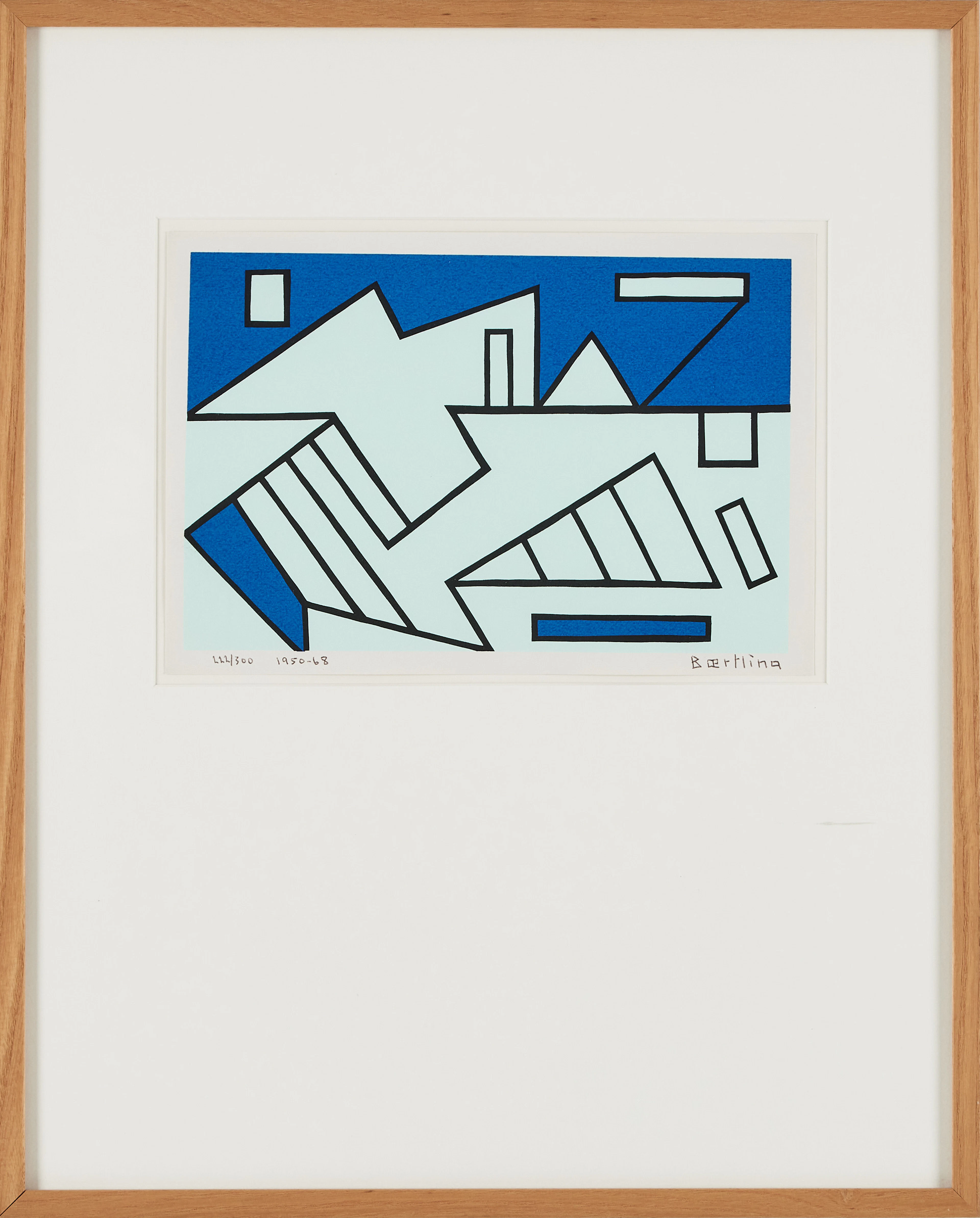 OLLE BAERTLING. Figurkomposition 1950-68, färglitografi, signerad