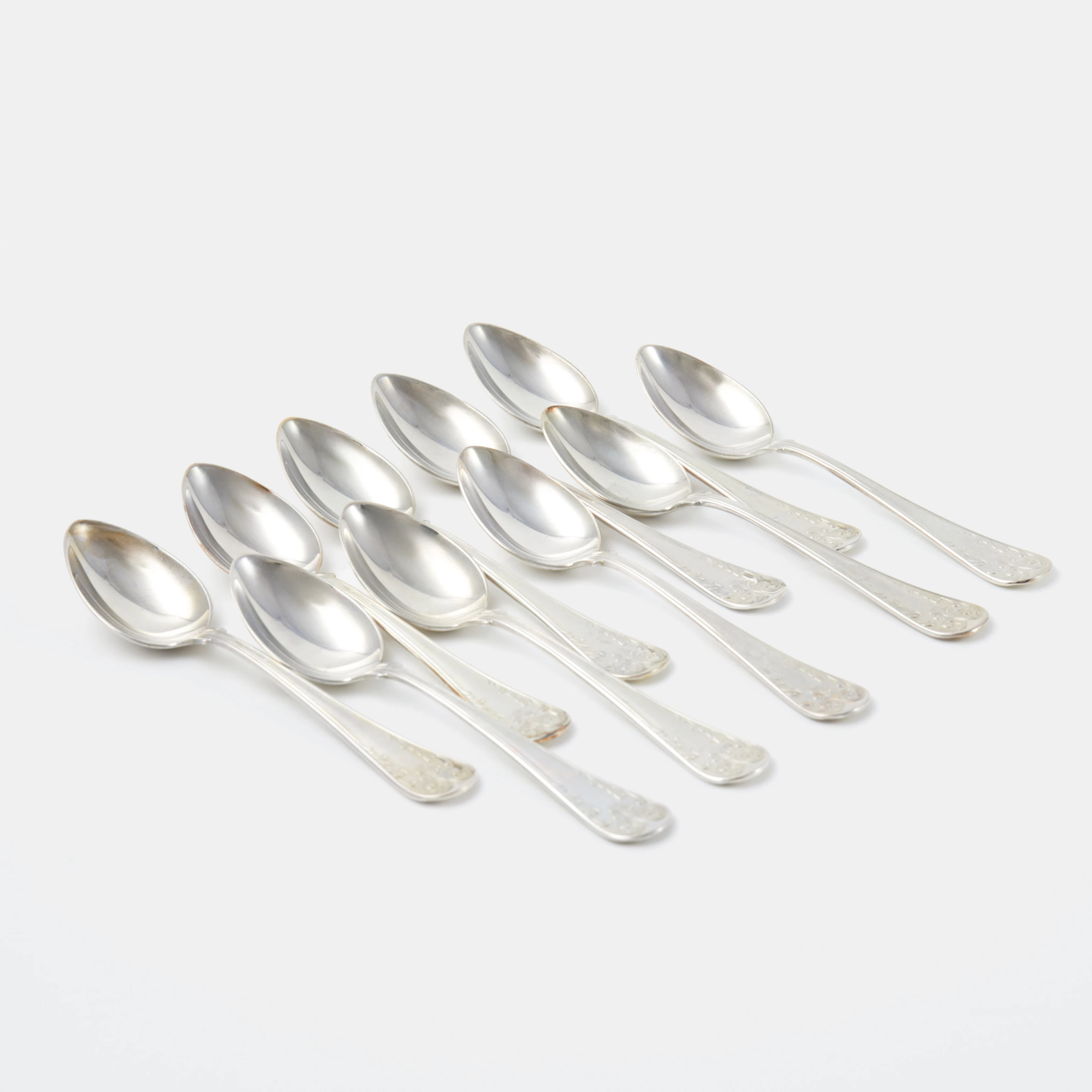KAFFESKEDAR. 10 st, "Gammal Frank", silver.