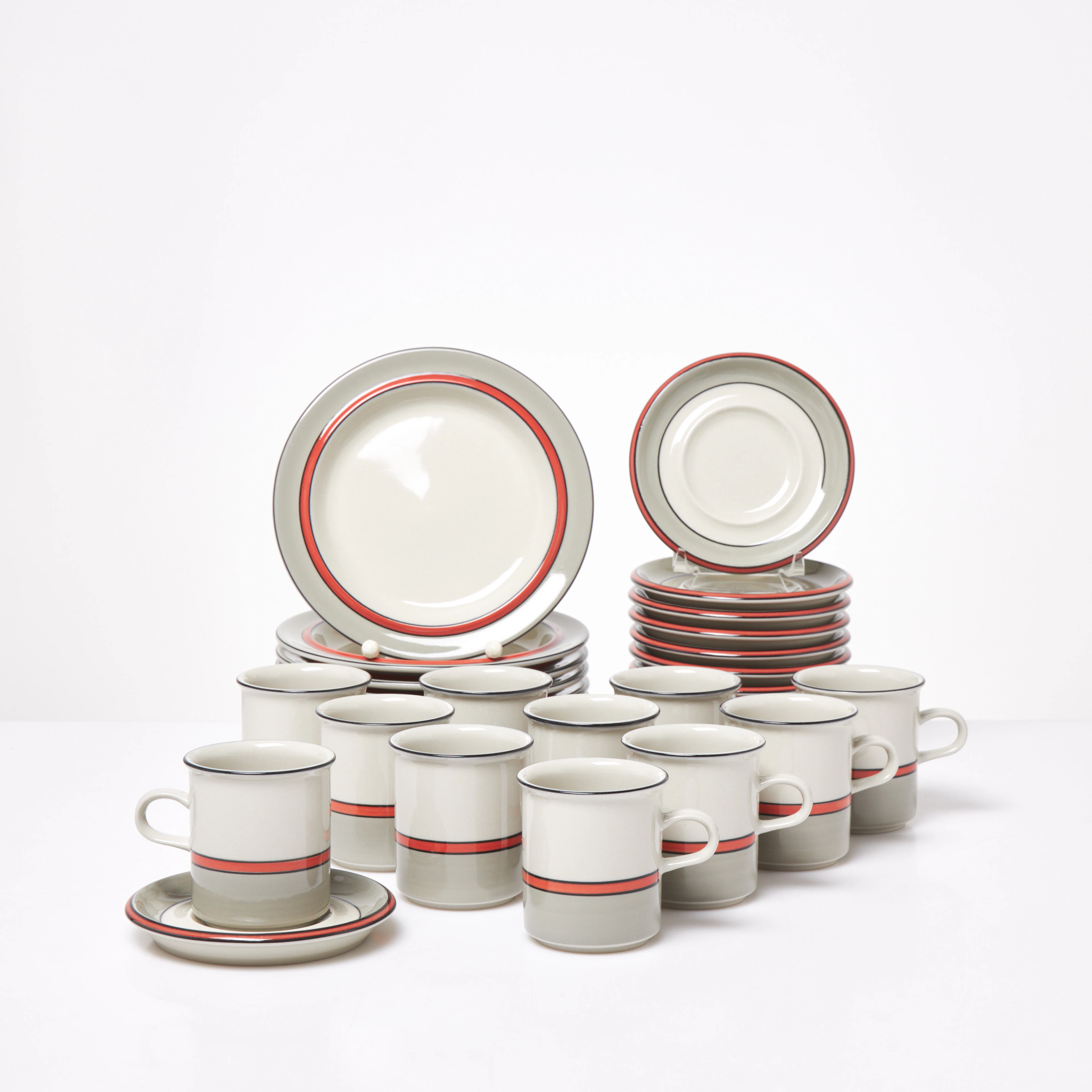 ULLA PROCOPÉ. Kaffeservis, 20 dlr, "Aslak", porslin, Arabia.