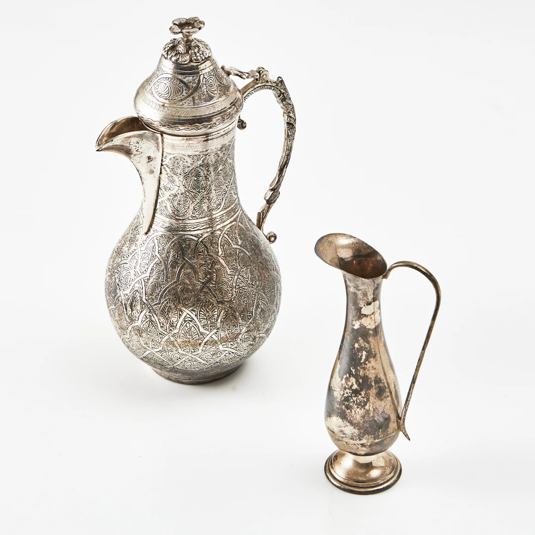 OLJEKANNA, VATTENKANNA, silver, Egypten, 1900-talets senare del.